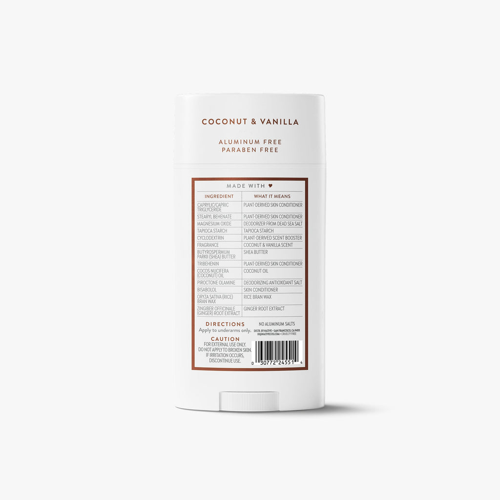 Deodorant Stick - Coconut & Vanilla / Classic / 3.1oz | Fresh Daily Routine