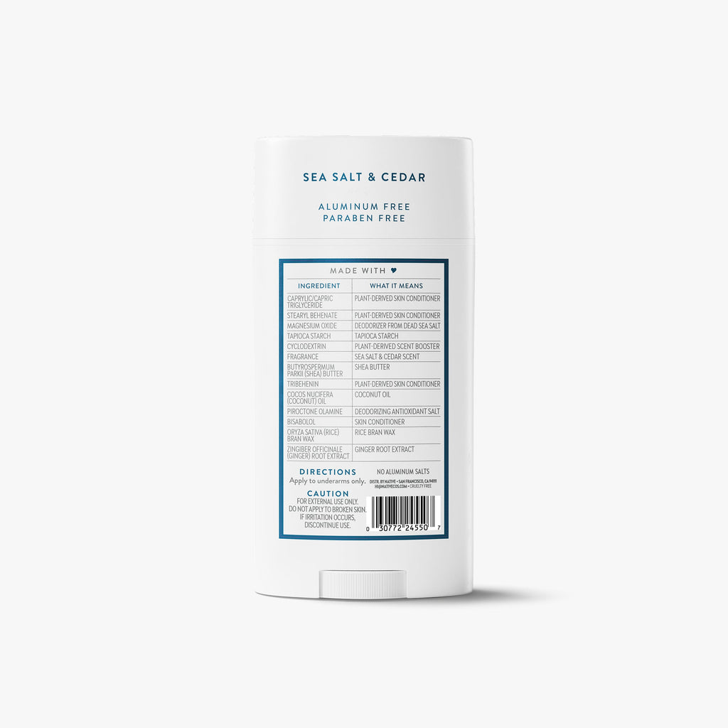 Deodorant Stick - Sea Salt & Cedar / Classic / 3.1oz | Fresh Daily Routine