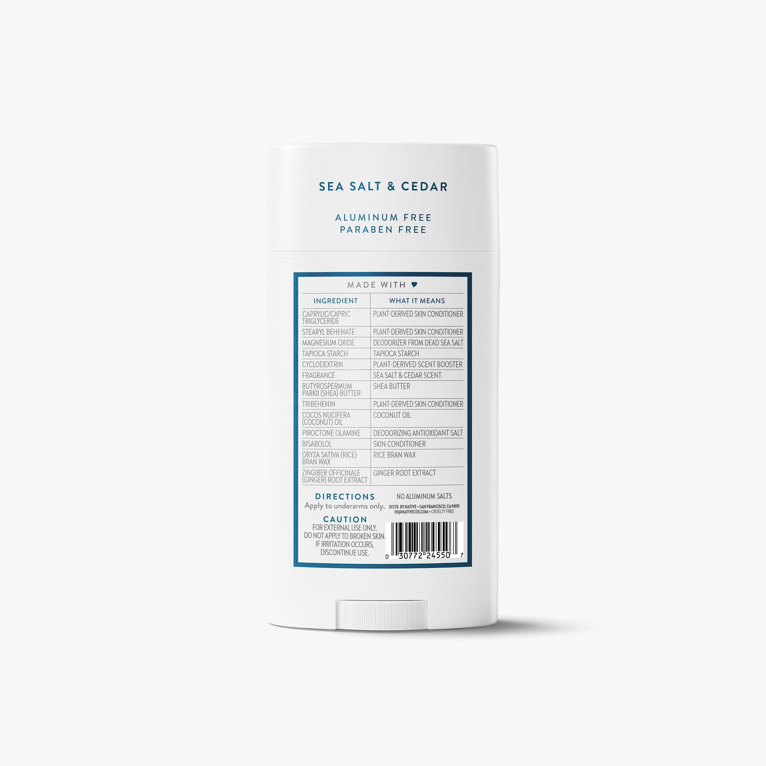 Deodorant Stick - Sea Salt & Cedar / Classic / 3.1oz | Fresh Daily Routine