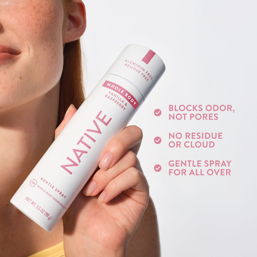 Whole Body Deodorant Spray - Vanilla & Raspberry / Classic / 3.5oz | Fresh Daily Routine