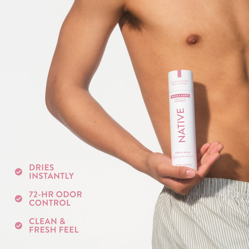 Whole Body Deodorant Spray - Vanilla & Raspberry / Classic / 3.5oz | Fresh Daily Routine