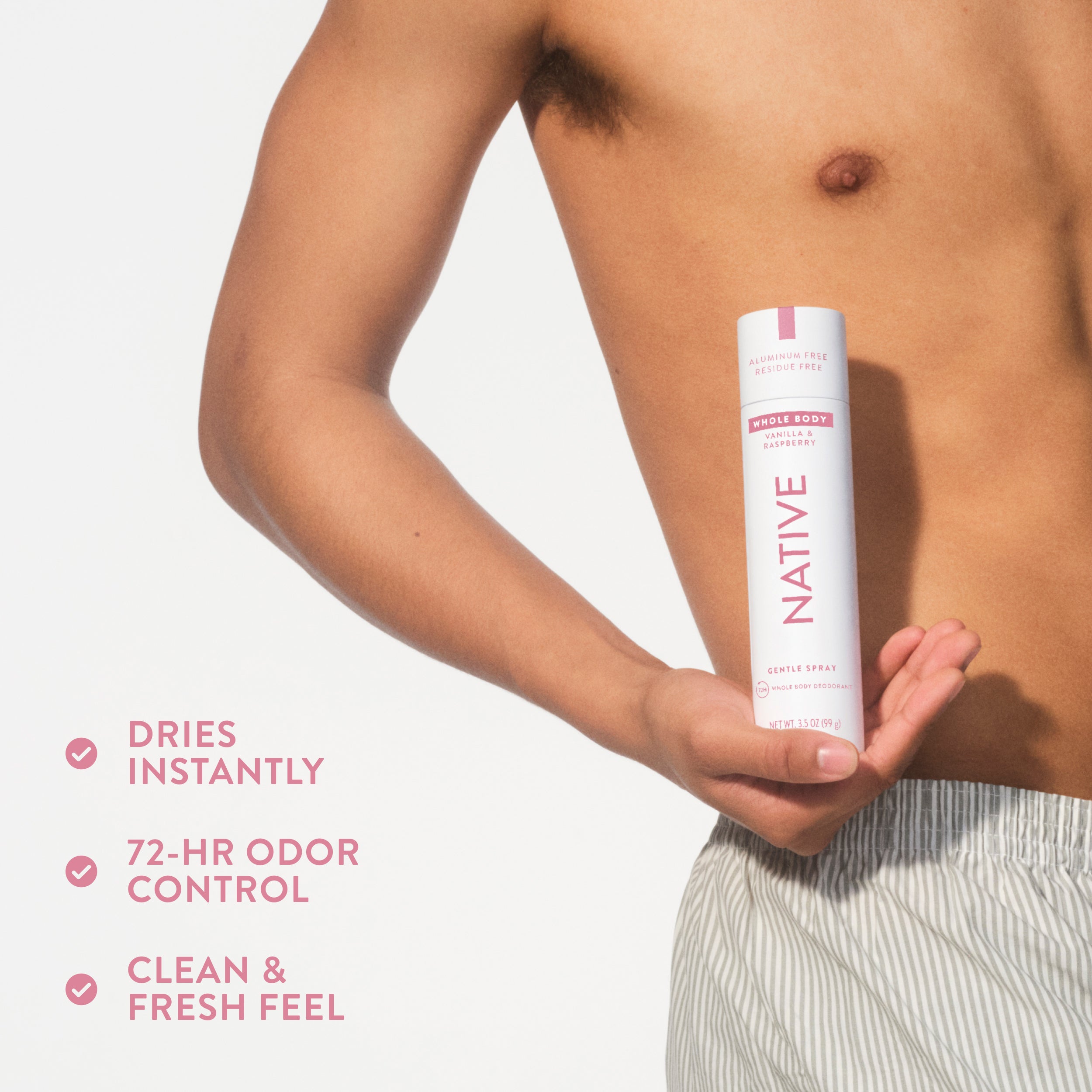 Whole Body Deodorant Spray - Vanilla & Raspberry / Classic / 3.5oz | Fresh Daily Routine