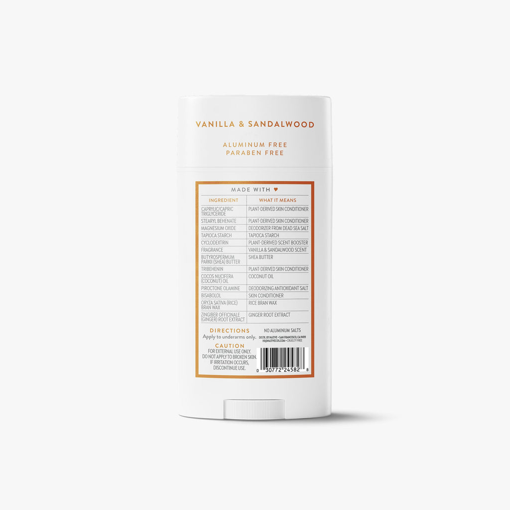 Deodorant Stick - Vanilla & Sandalwood / Classic / 3.1oz | Fresh Daily Routine