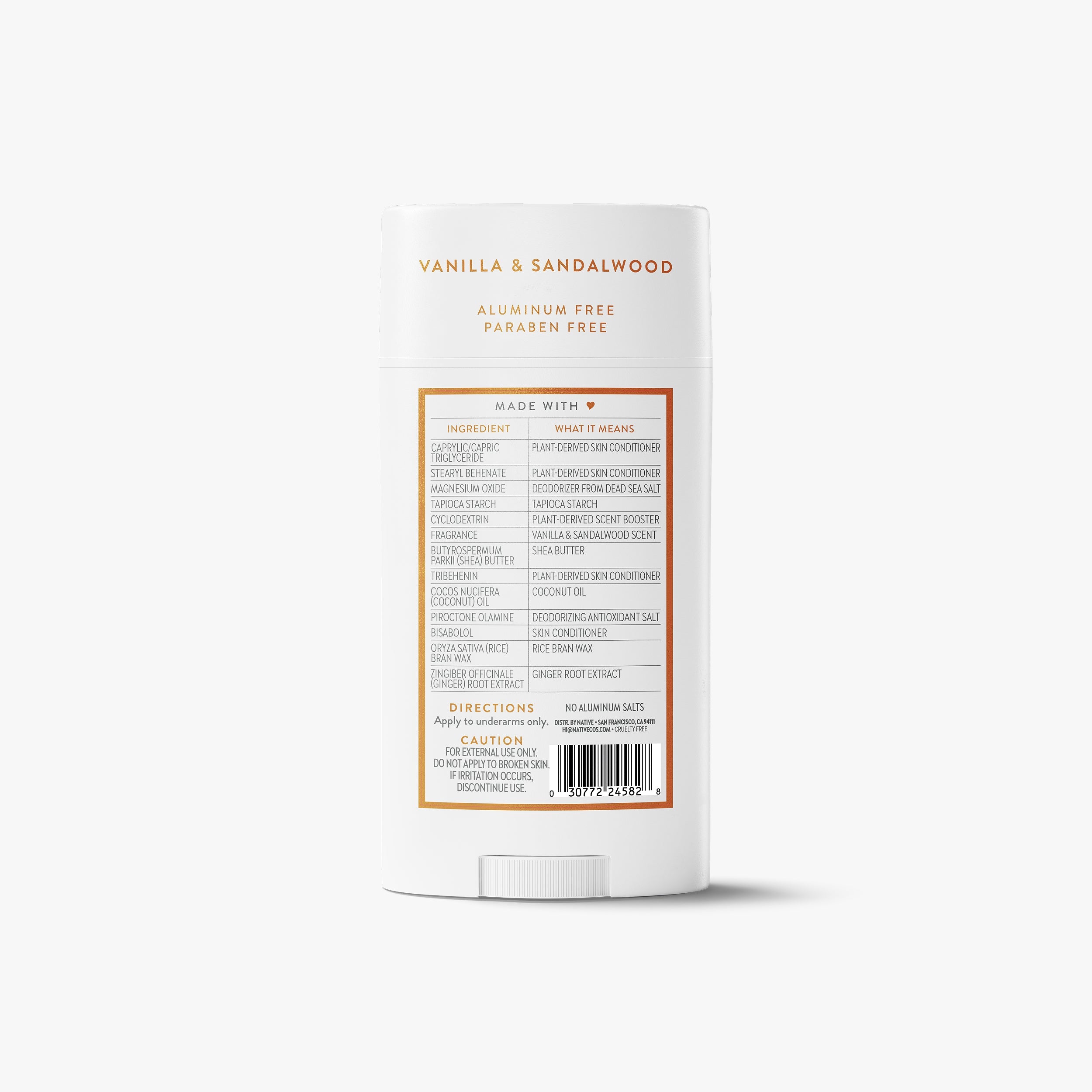 Deodorant Stick - Vanilla & Sandalwood / Classic / 3.1oz | Fresh Daily Routine