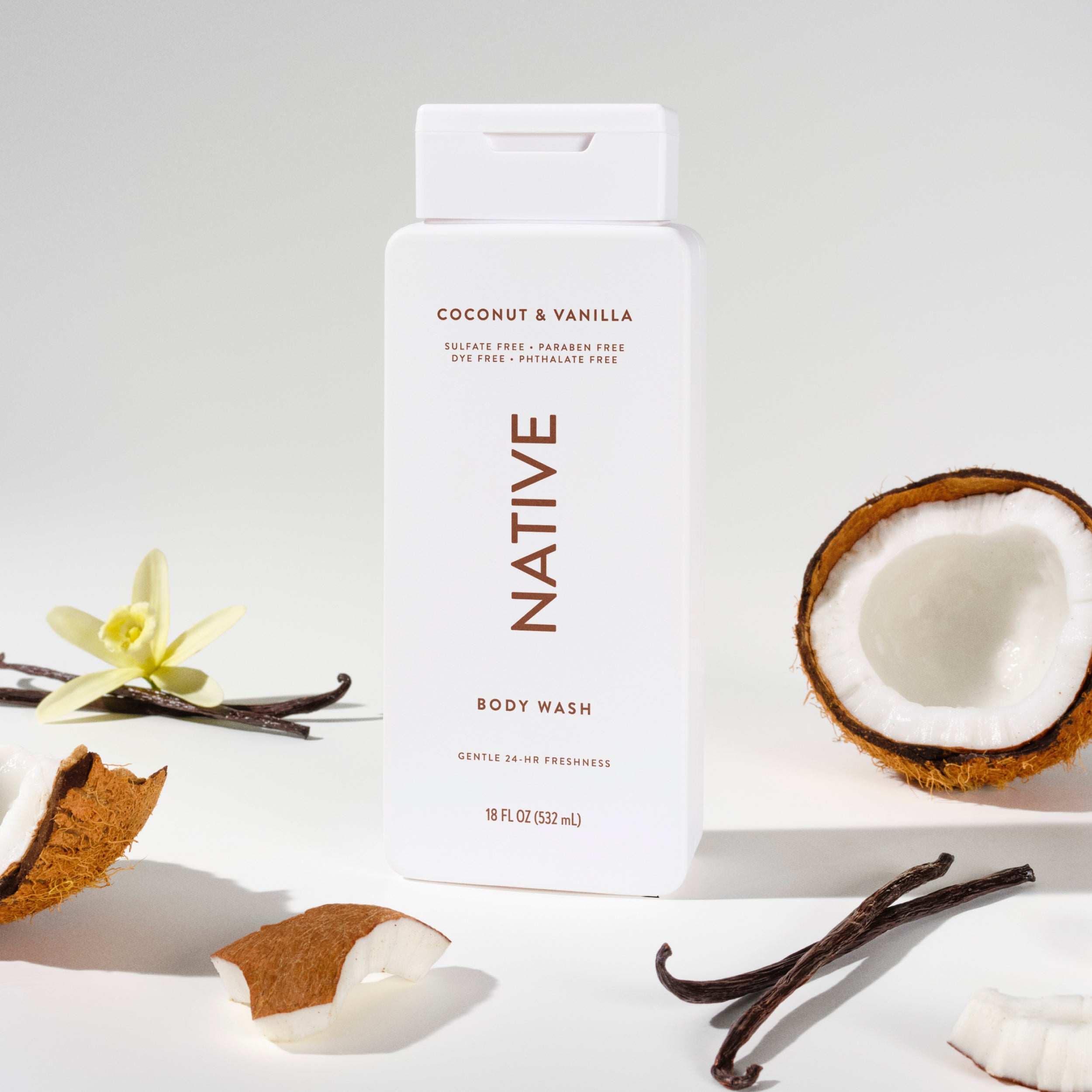 Body Wash - Coconut & Vanilla / Classic / 18oz | Fresh Daily Routine