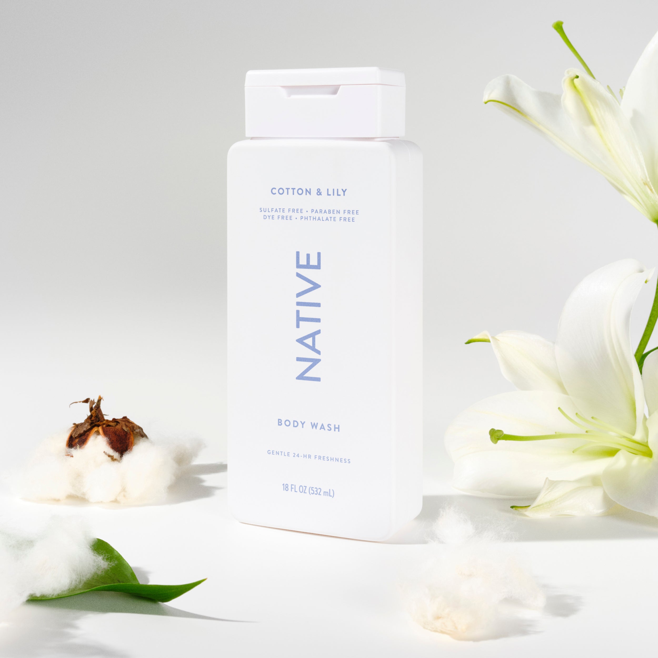 Body Wash - Cotton & Lily / Classic / 18oz | Fresh Daily Routine
