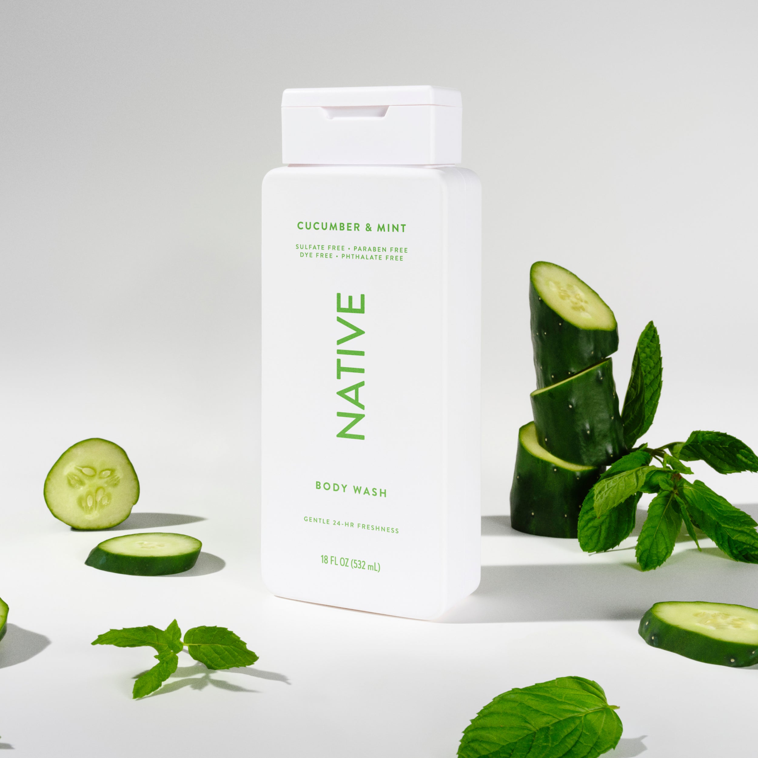 Body Wash - Cucumber & Mint / Classic / 18oz | Fresh Daily Routine