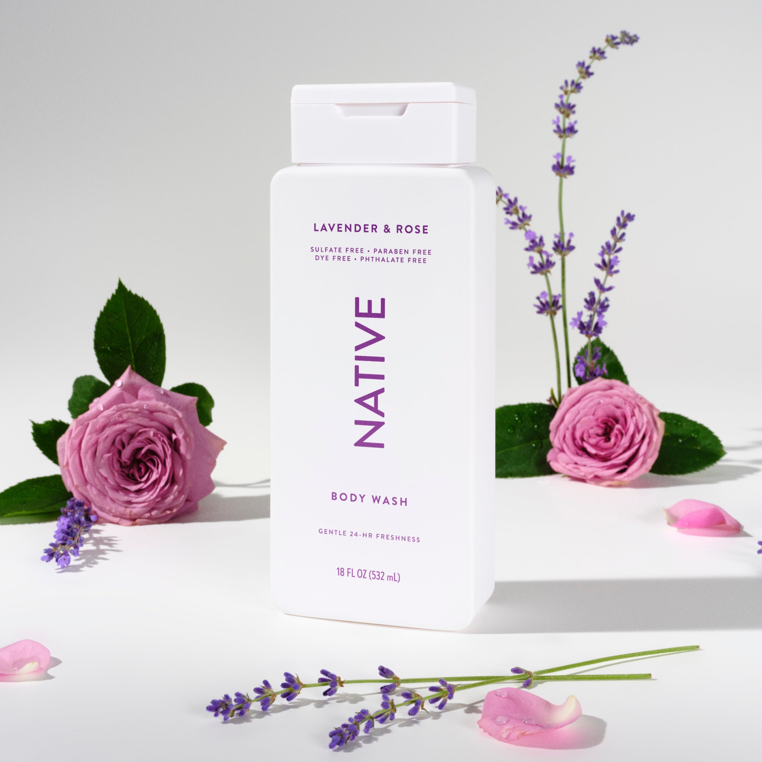 Body Wash - Lavender & Rose / Classic / 18oz | Fresh Daily Routine