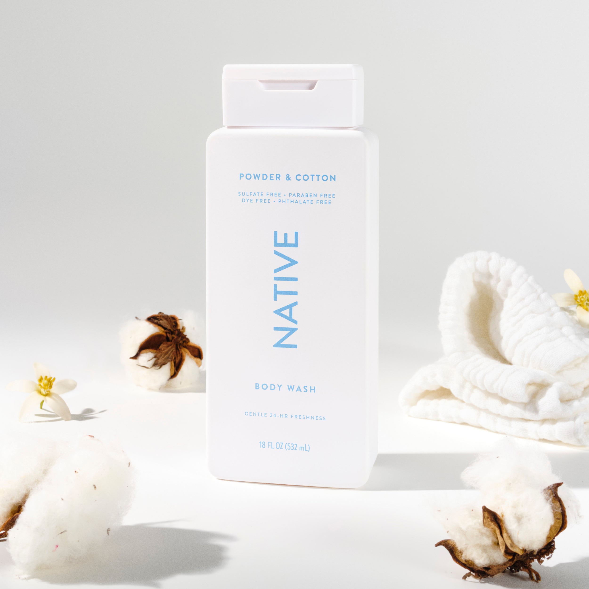 Body Wash - Powder & Cotton / Classic / 18oz | Fresh Daily Routine