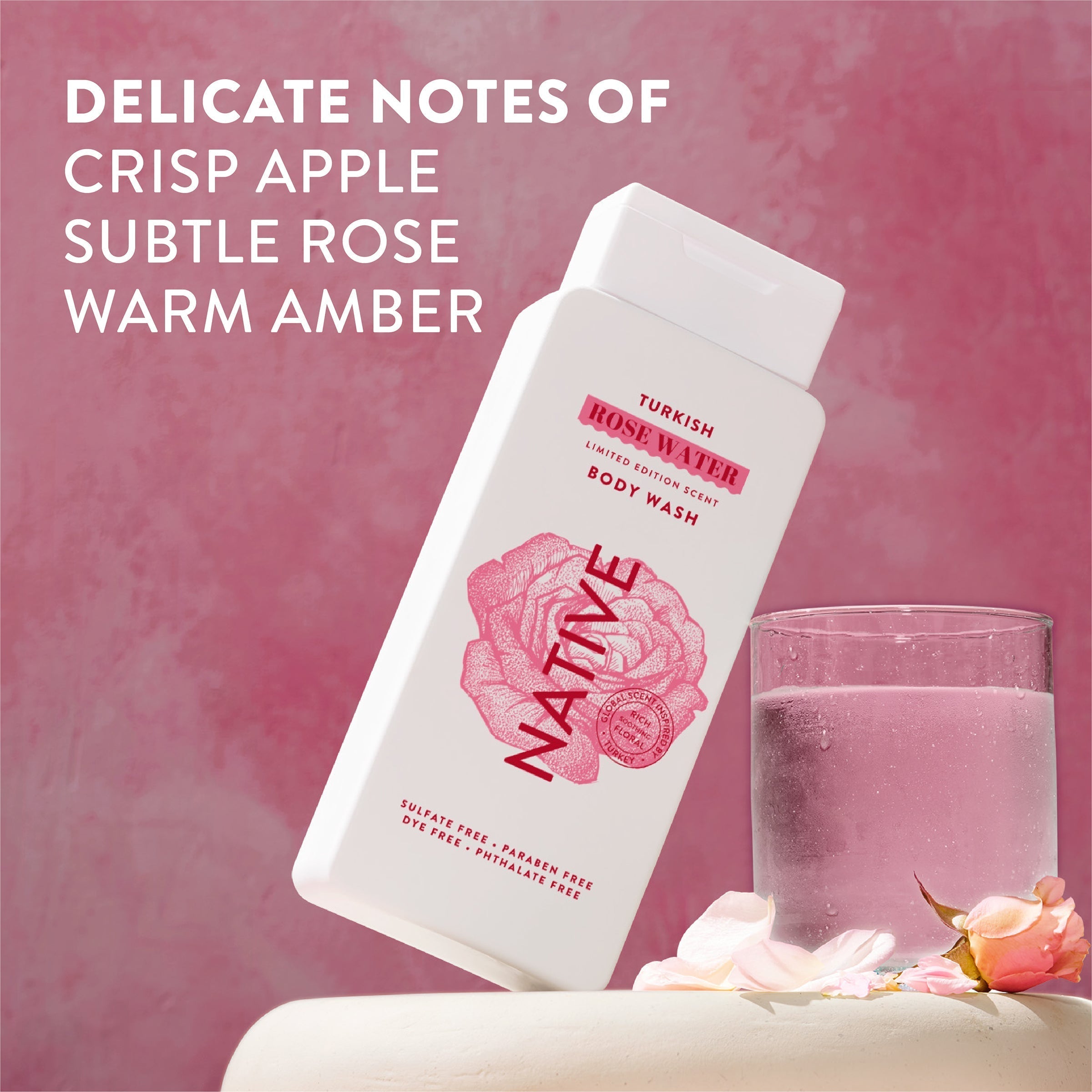 Body Wash - Turkish Rose Water / Limited Edition / 18oz | Fresh Daily Routine