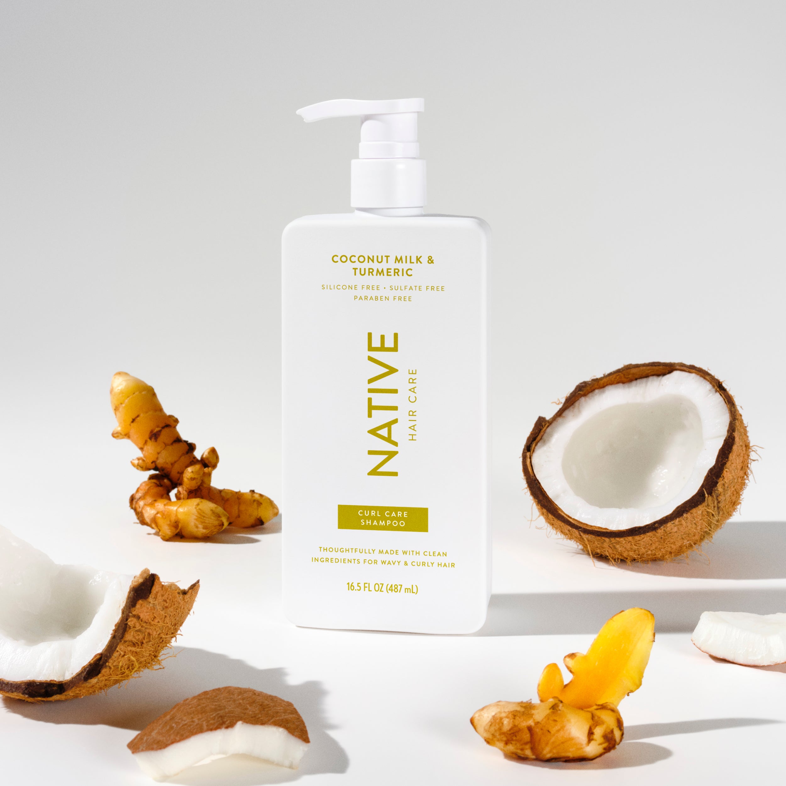 Curl Care Shampoo - Coconut Milk & Turmeric / Classic / 16.5oz | Fresh Daily Routine