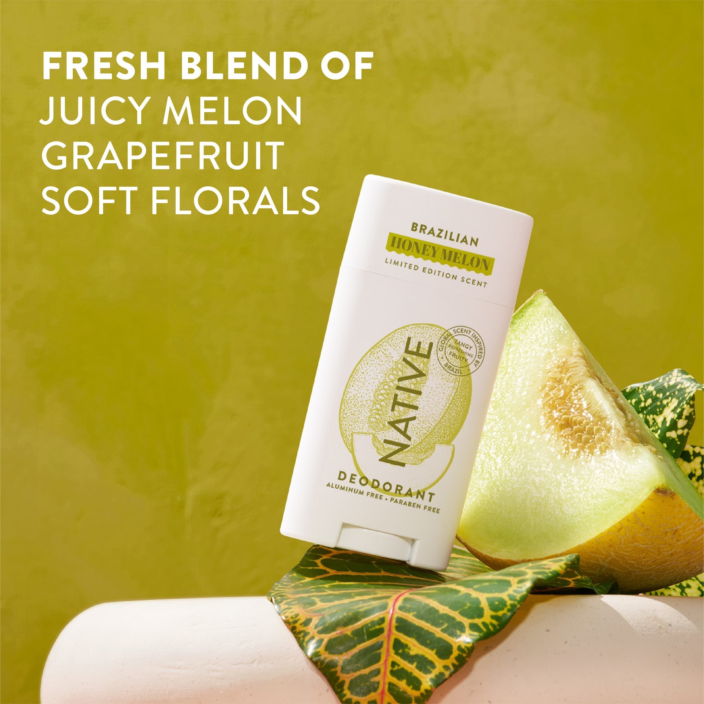 Deodorant Stick - Brazilian Honey Melon / Limited Edition / 2.65oz | Fresh Daily Routine