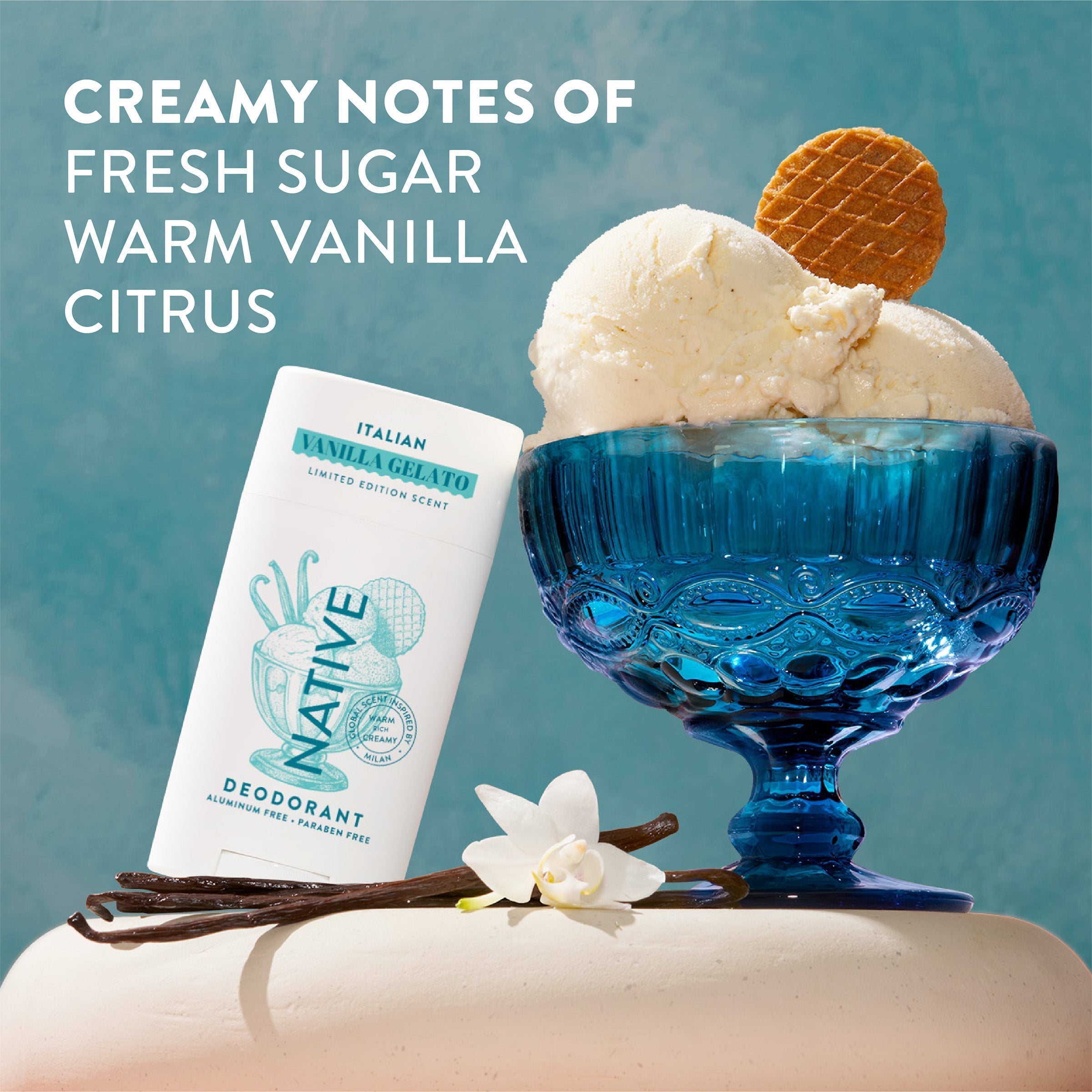 Deodorant Stick - Italian Vanilla Gelato / Limited Edition / 2.65oz | Fresh Daily Routine