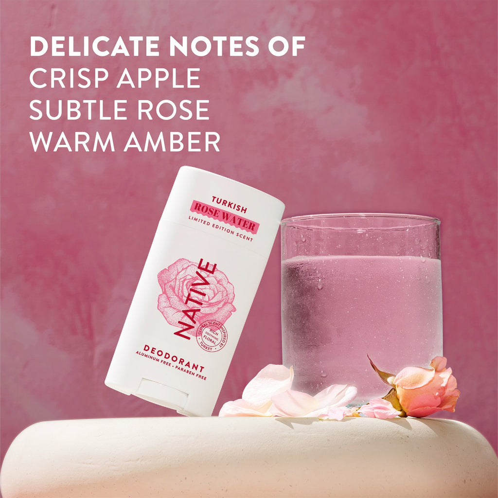 Deodorant Stick - Turkish Rose Water / Limited Edition / 2.65oz | Fresh Daily Routine