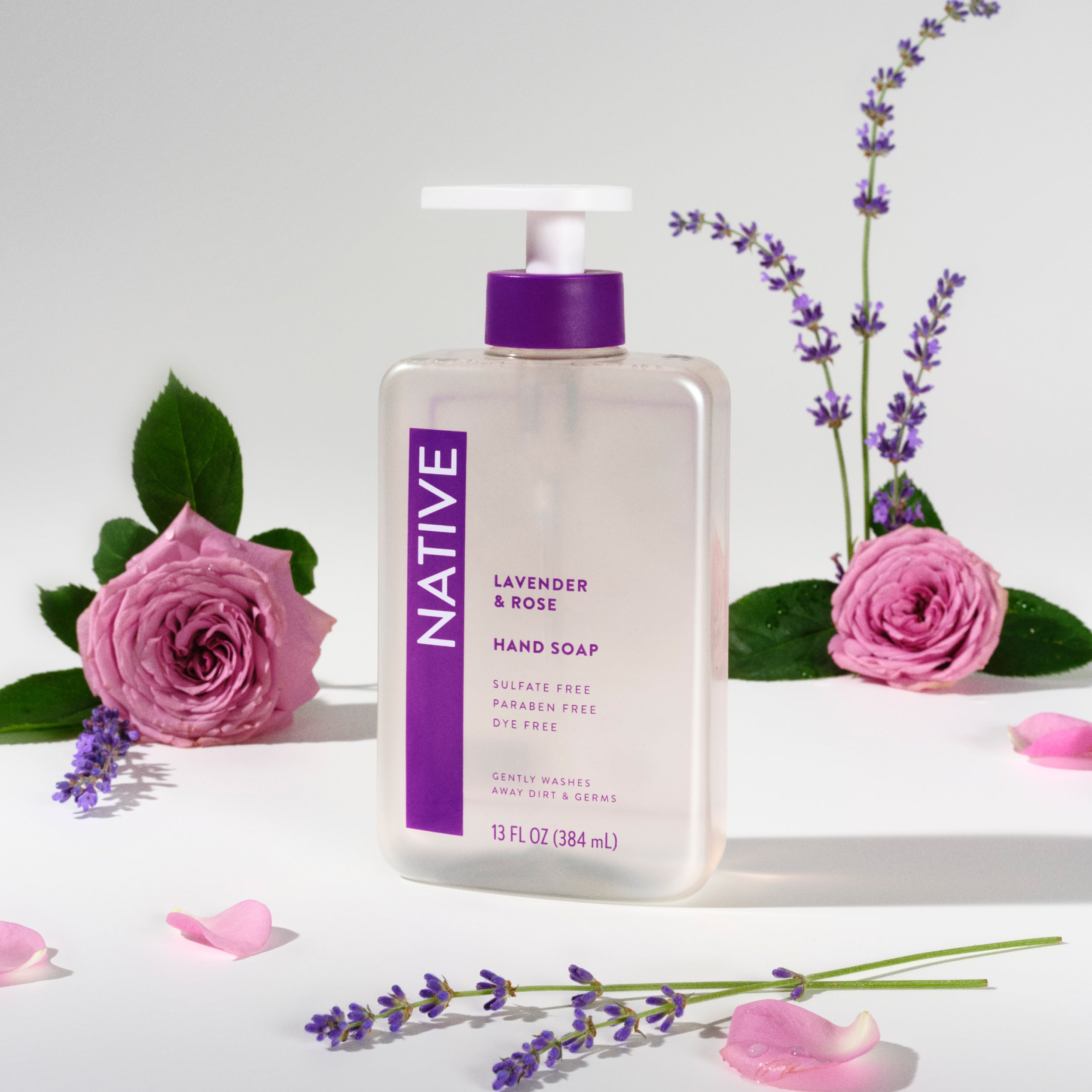 Hand Soap - Lavender & Rose / Classic / 13oz | Fresh Daily Routine