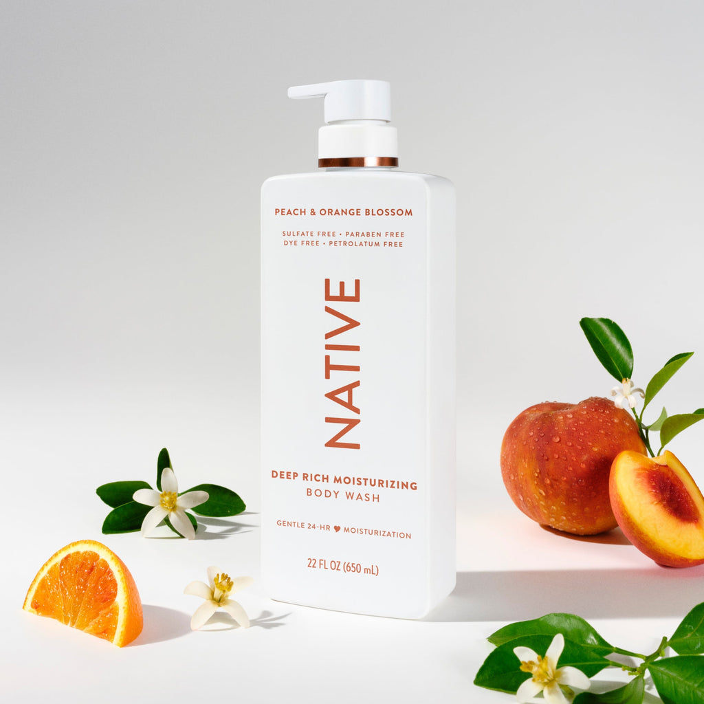 Moisturizing Body Wash - Peach & Orange Blossom / Classic / 22oz | Fresh Daily Routine