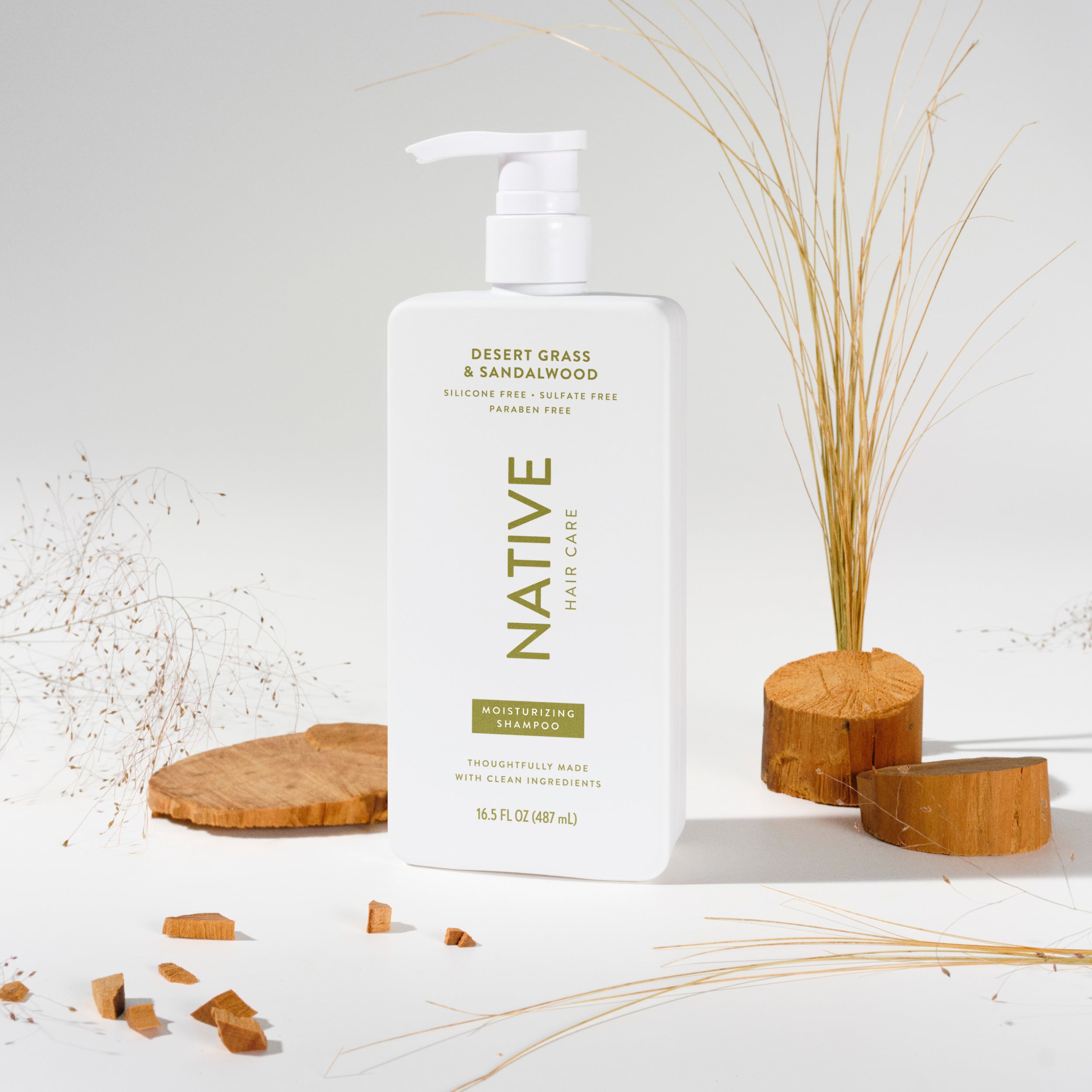 Moisturizing Shampoo - Desert Grass & Sandalwood / Classic / 16.5oz | Fresh Daily Routine