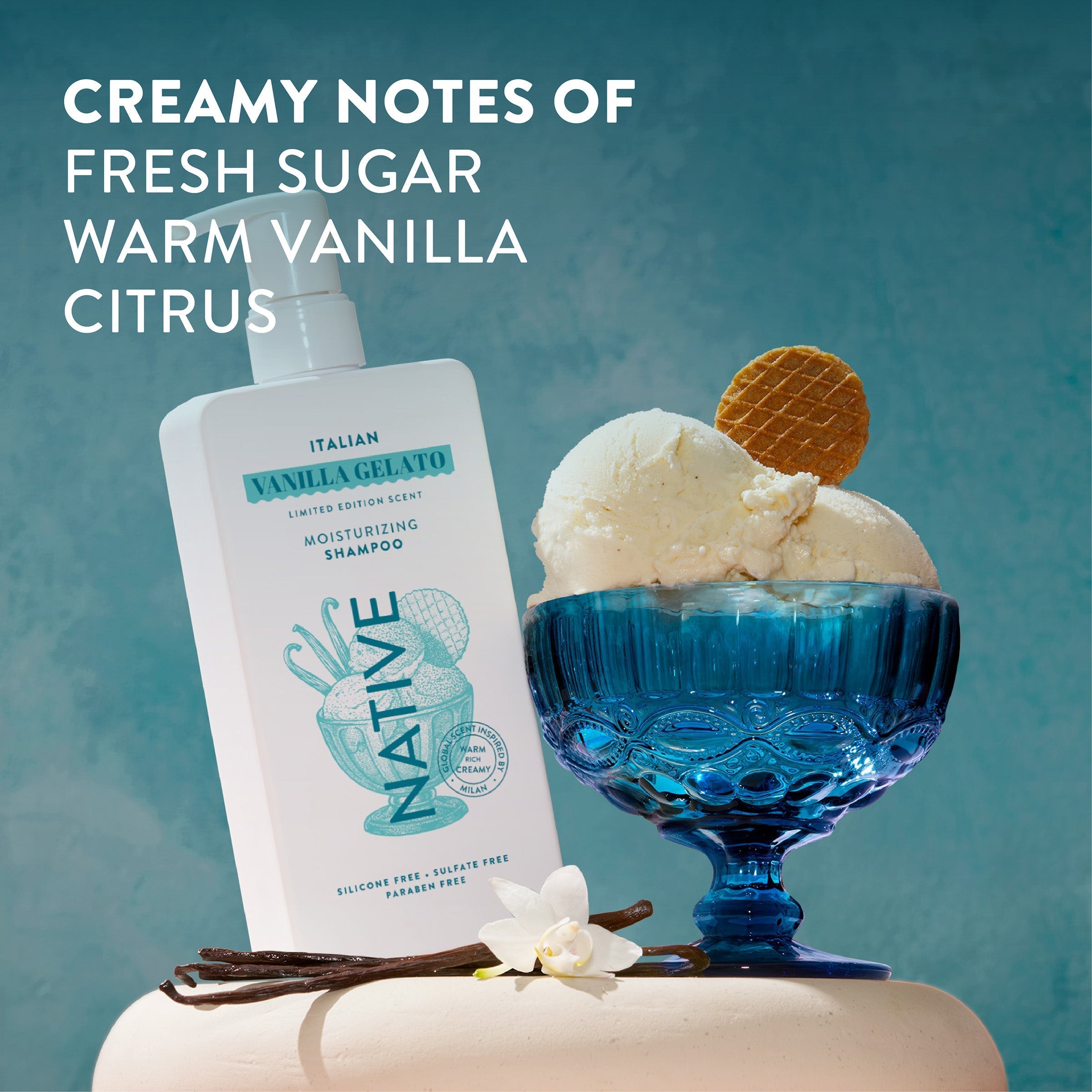Moisturizing Shampoo - Italian Vanilla Gelato / Limited Edition / 16.5oz | Fresh Daily Routine