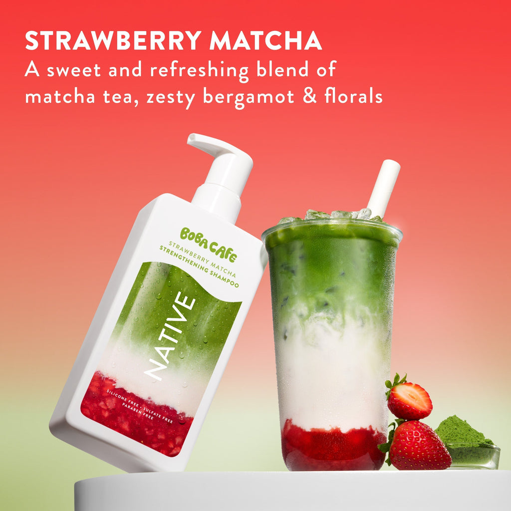 Strengthening Shampoo - Strawberry Matcha / Limited Edition / 16.5oz | Fresh Daily Routine