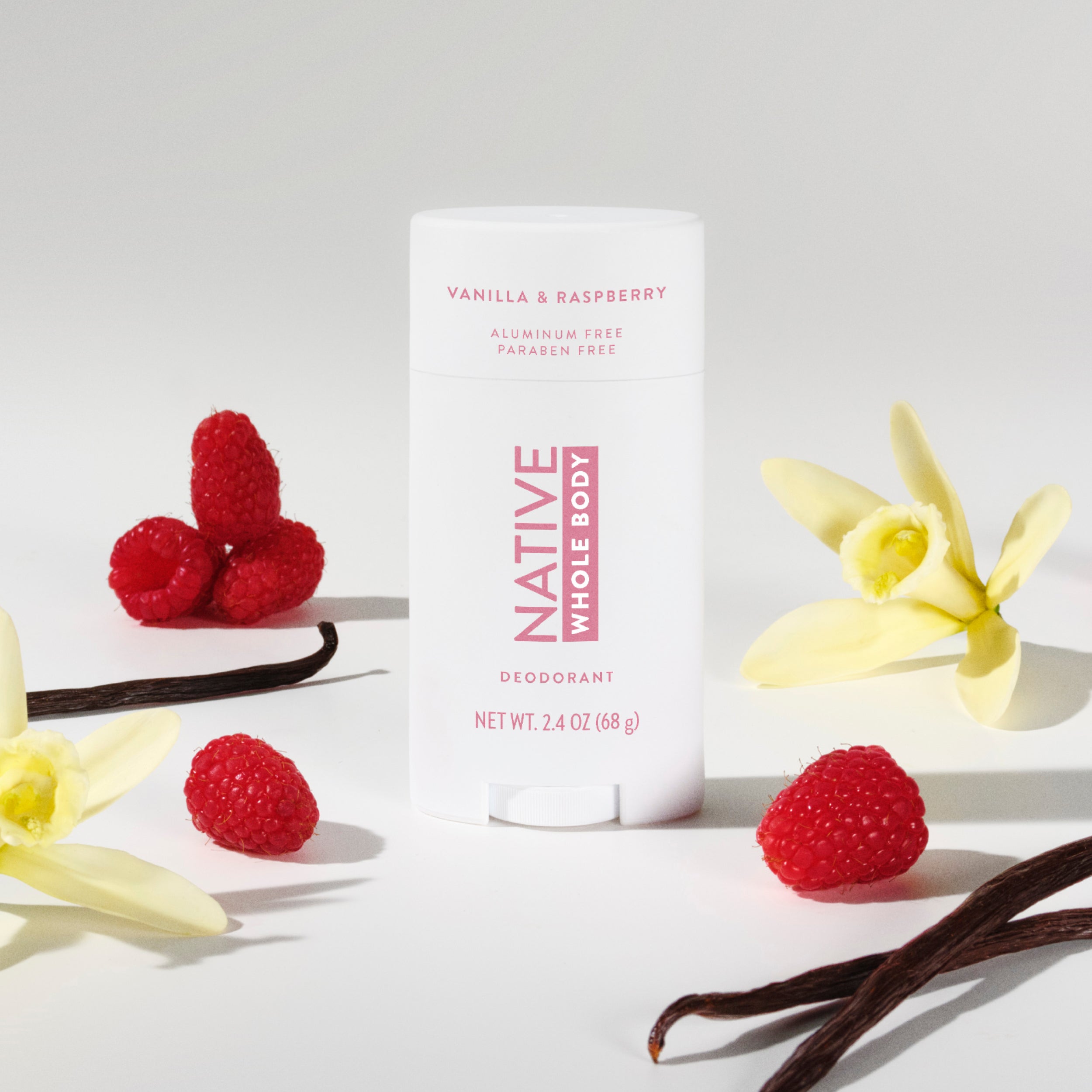 Whole Body Deodorant Stick - Vanilla & Raspberry / Classic / 2.4oz | Fresh Daily Routine