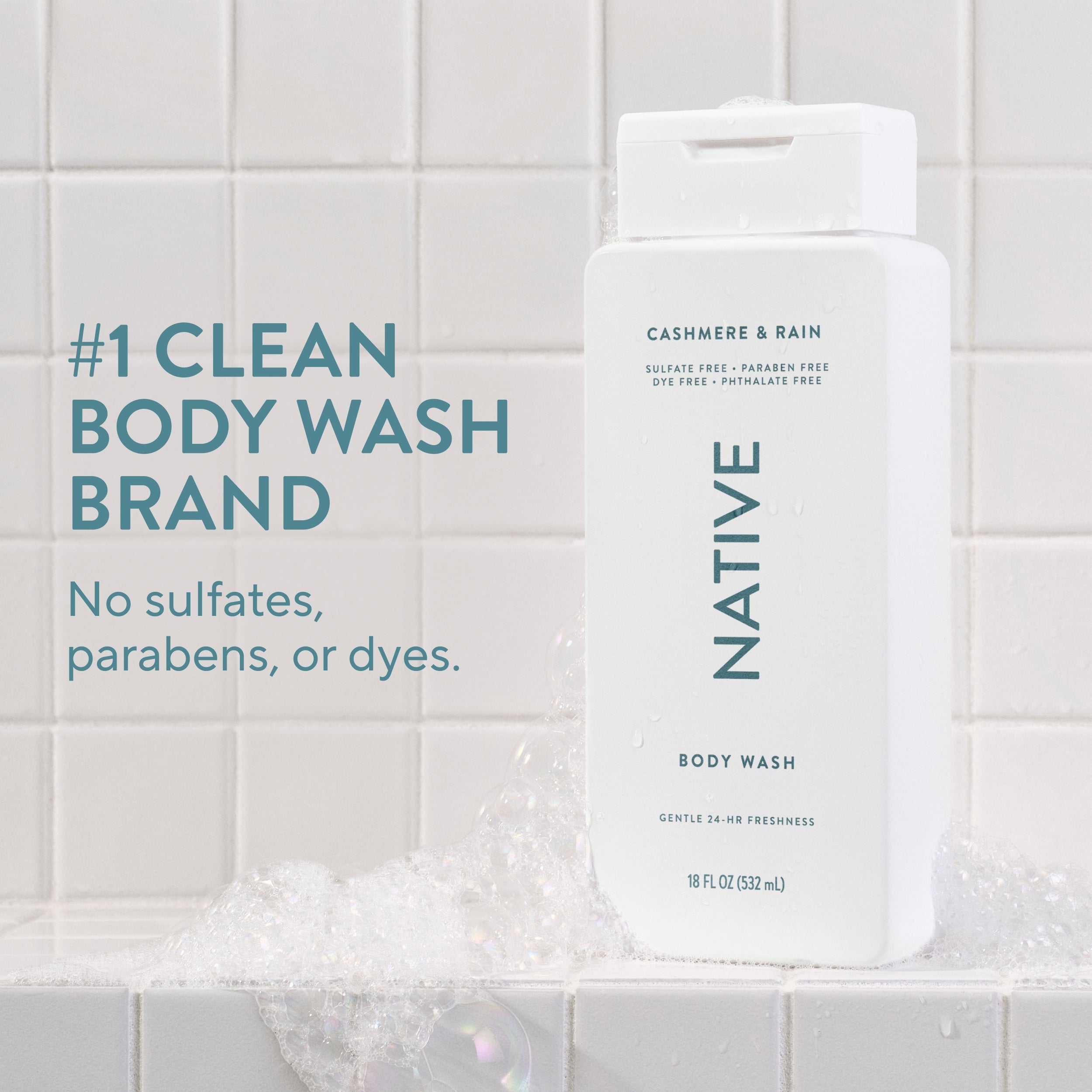 Body Wash - Cashmere & Rain / Classic / 18oz | Fresh Daily Routine