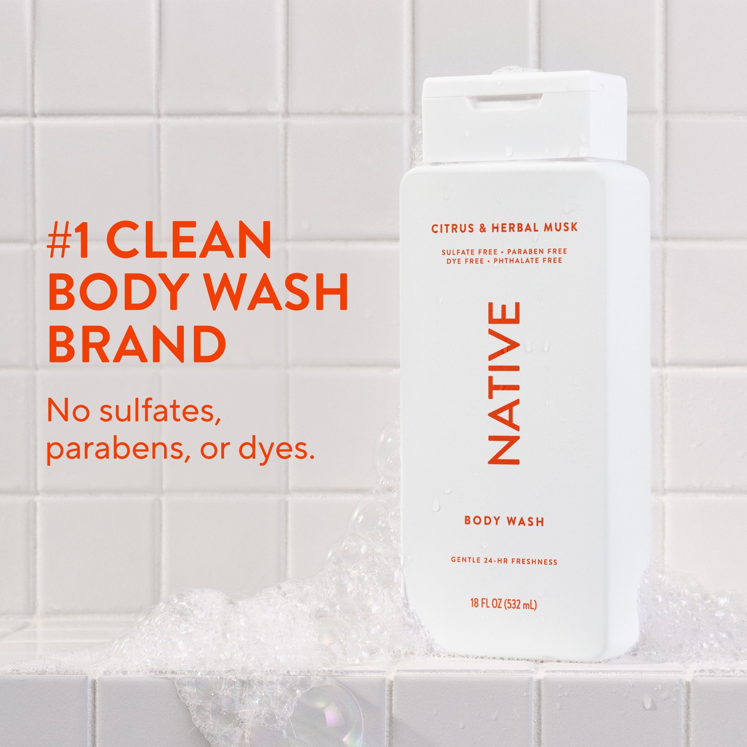 Body Wash - Citrus & Herbal Musk / Classic / 18oz | Fresh Daily Routine