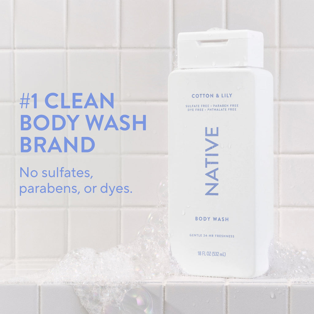 Body Wash - Cotton & Lily / Classic / 18oz | Fresh Daily Routine