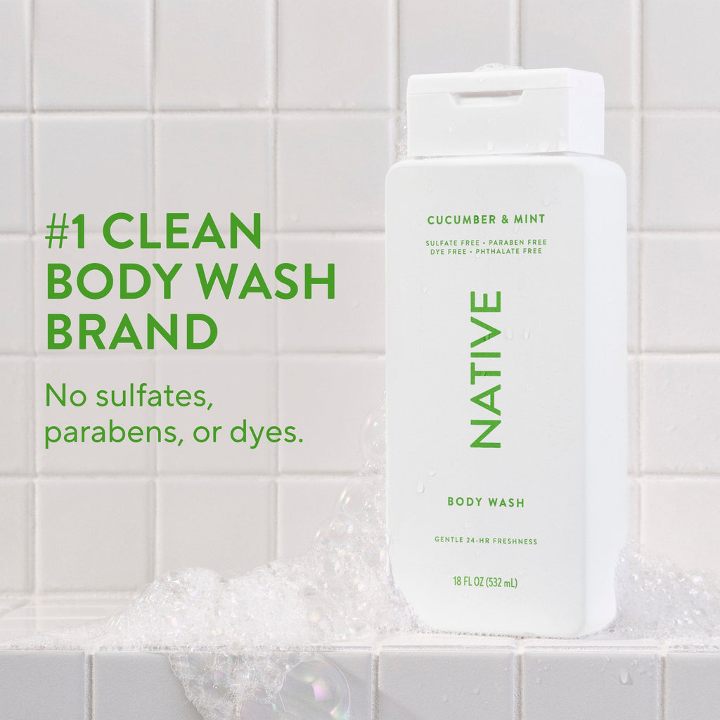 Body Wash - Cucumber & Mint / Classic / 18oz | Fresh Daily Routine