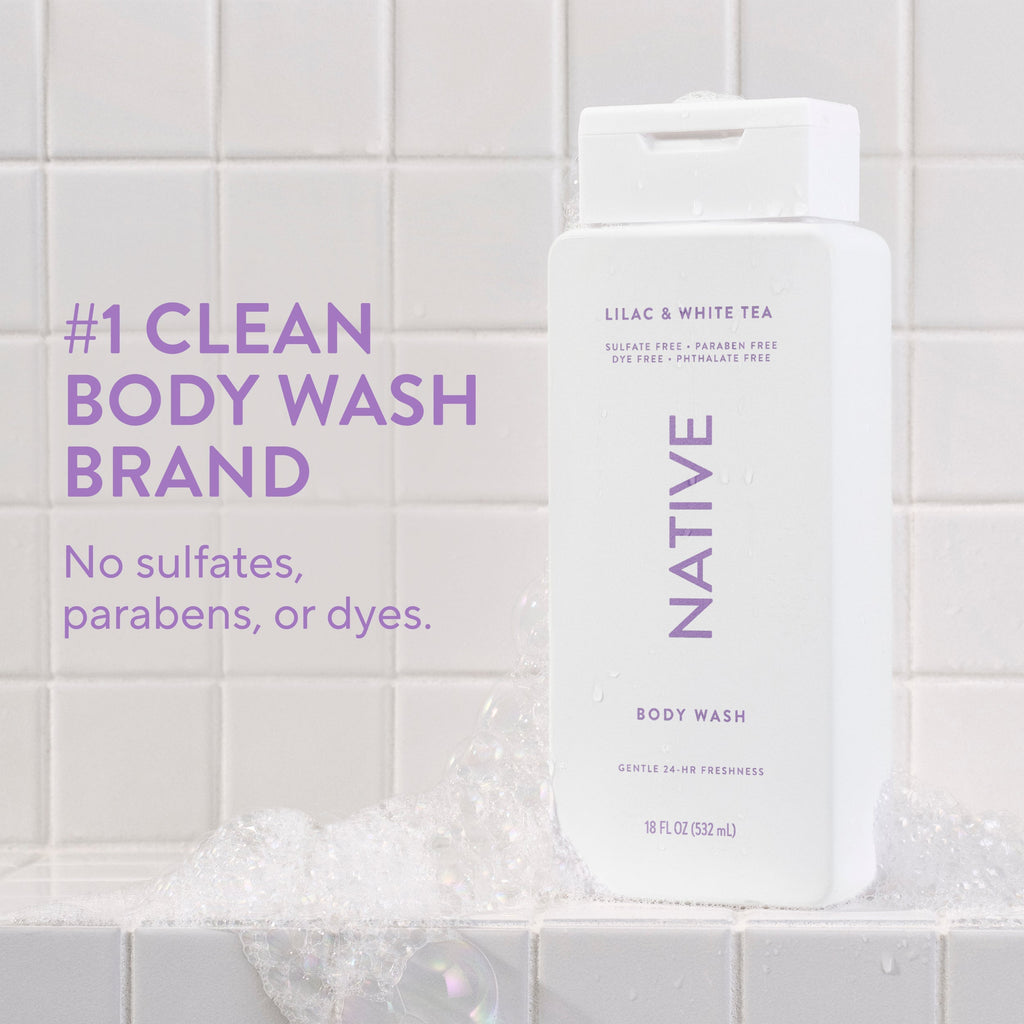 Body Wash - Lilac & White Tea / Classic / 18oz | Fresh Daily Routine
