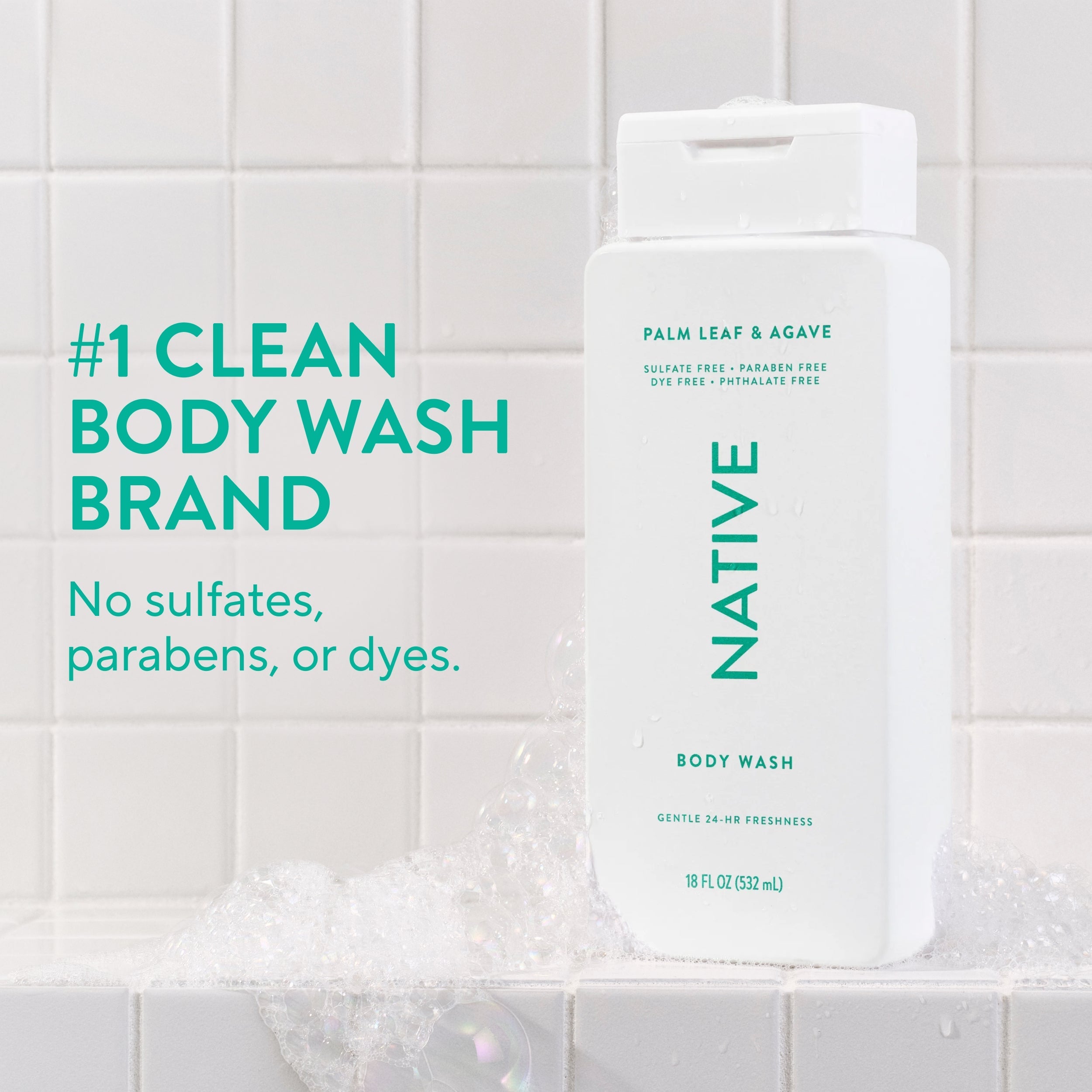 Body Wash - Palm Leaf & Agave / Classic / 18oz | Fresh Daily Routine
