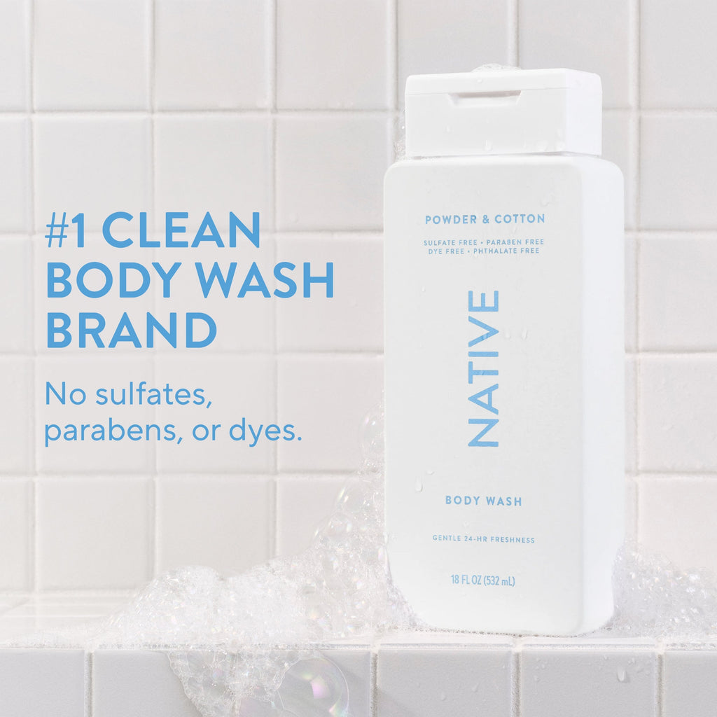 Body Wash - Powder & Cotton / Classic / 18oz | Fresh Daily Routine