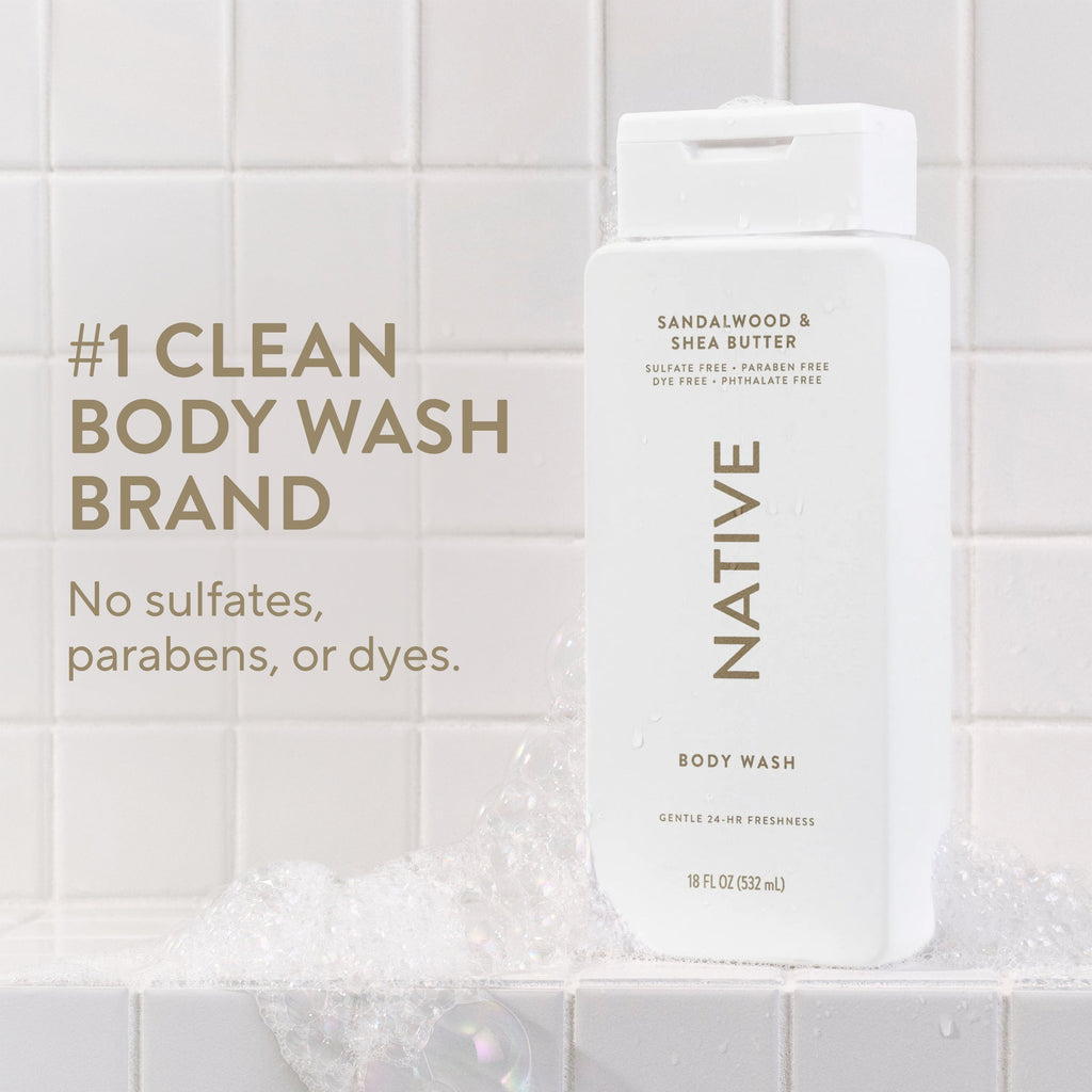 Body Wash - Sandalwood & Shea Butter / Classic / 18oz | Fresh Daily Routine
