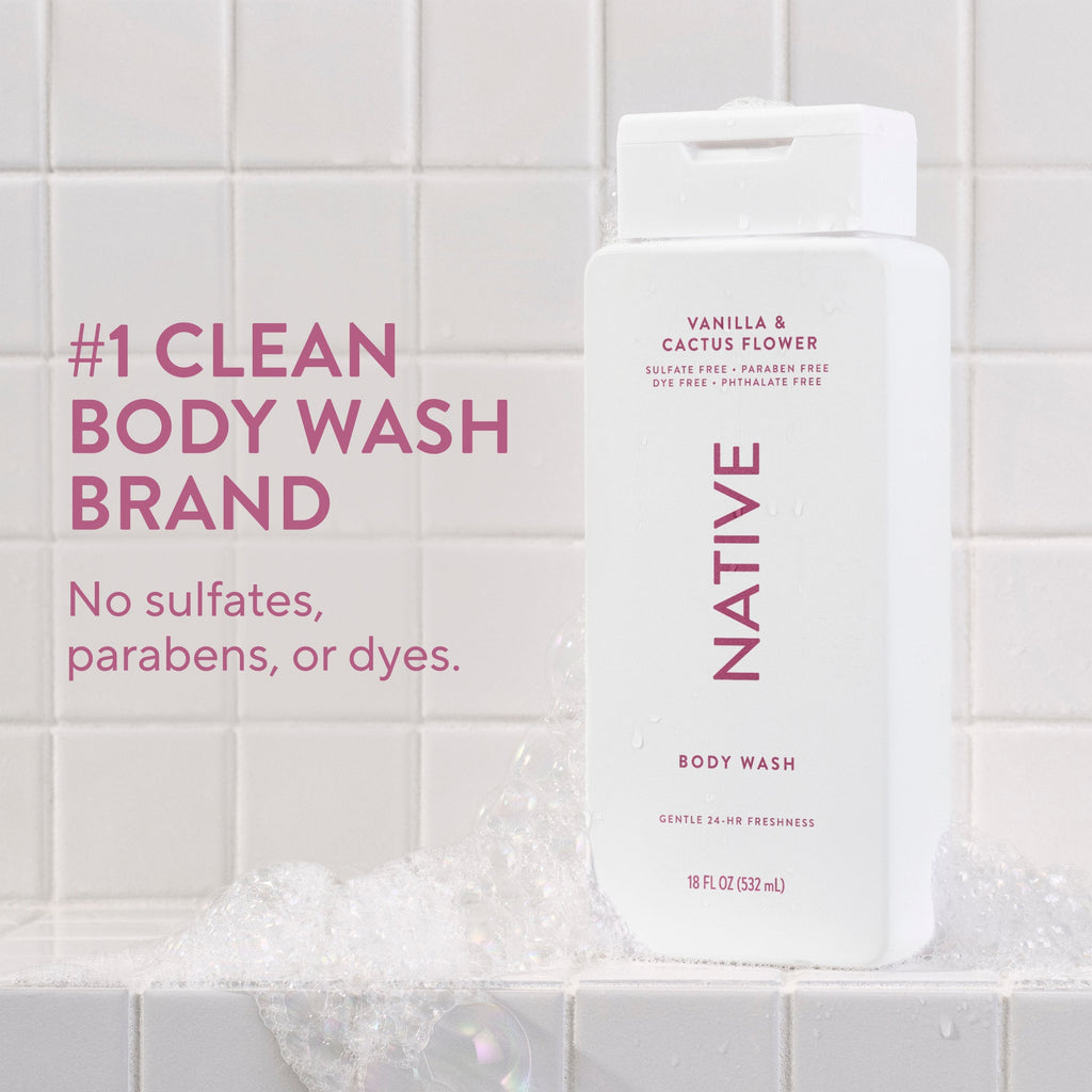 Body Wash - Vanilla & Cactus Flower / Classic / 18oz | Fresh Daily Routine