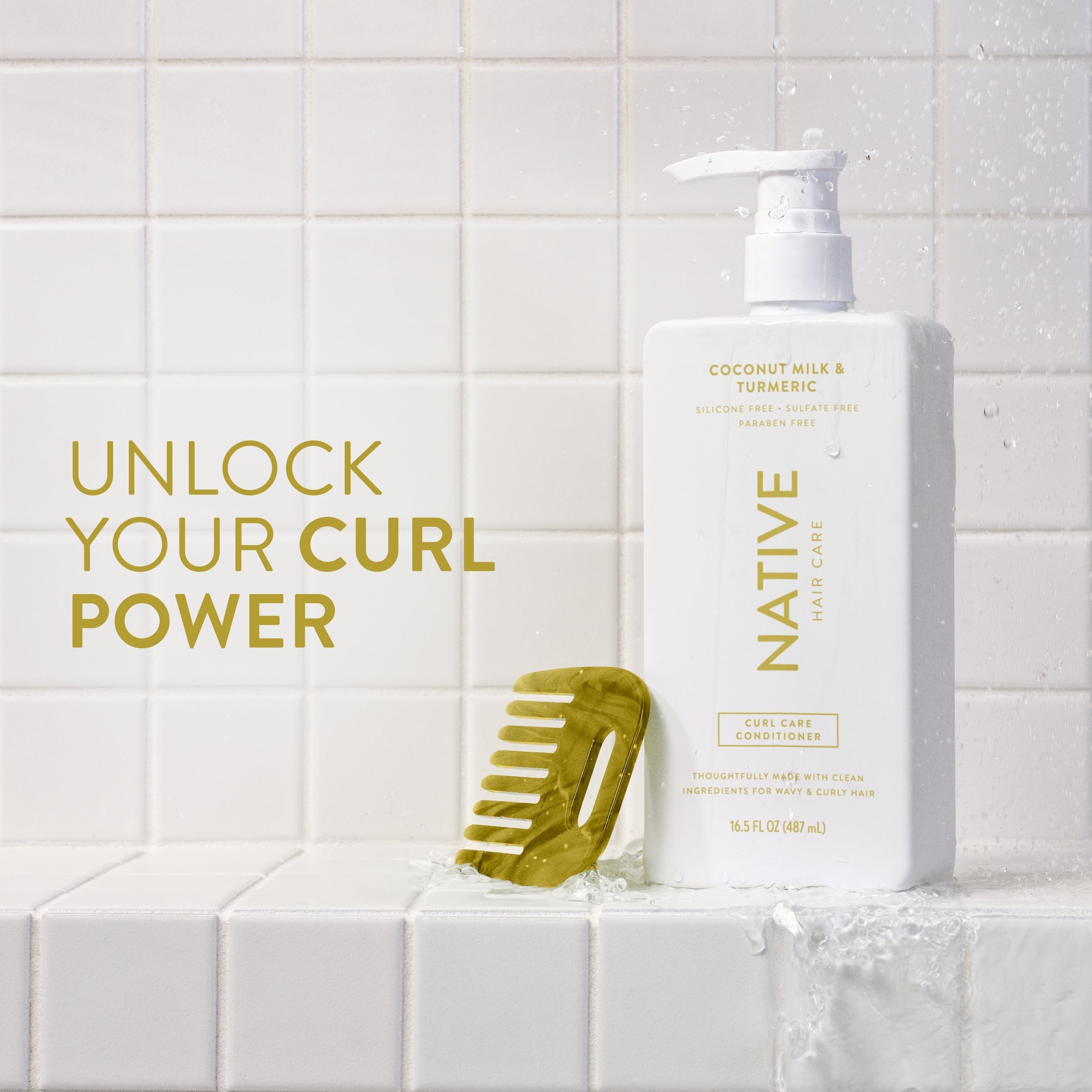 Curl Care Conditioner - Coconut Milk & Turmeric / Classic / 16.5oz | Fresh Daily Routine