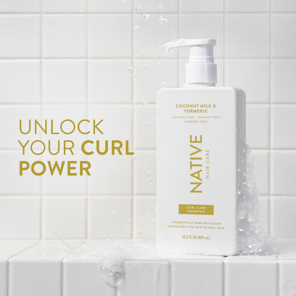 Curl Care Shampoo - Coconut Milk & Turmeric / Classic / 16.5oz | Fresh Daily Routine