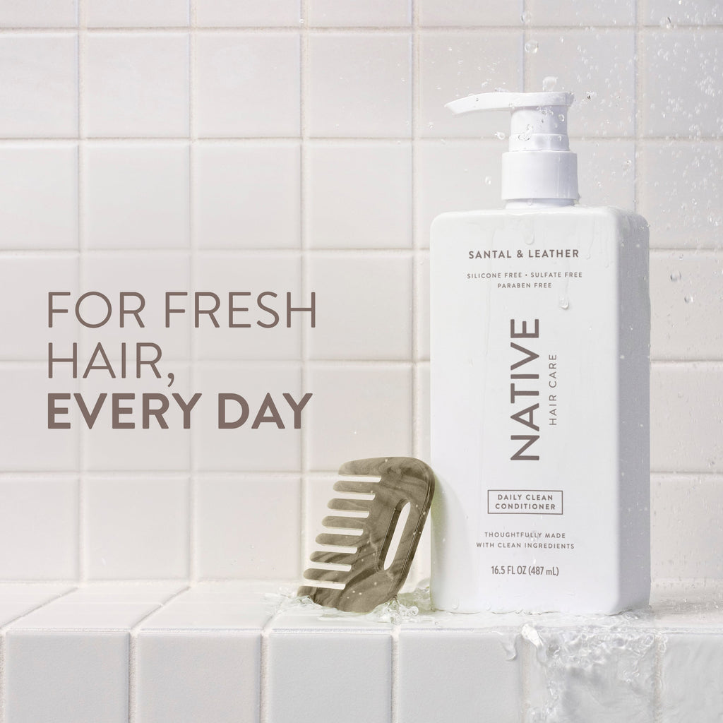 Daily Clean Conditioner - Santal & Leather / Classic / 16.5oz | Fresh Daily Routine