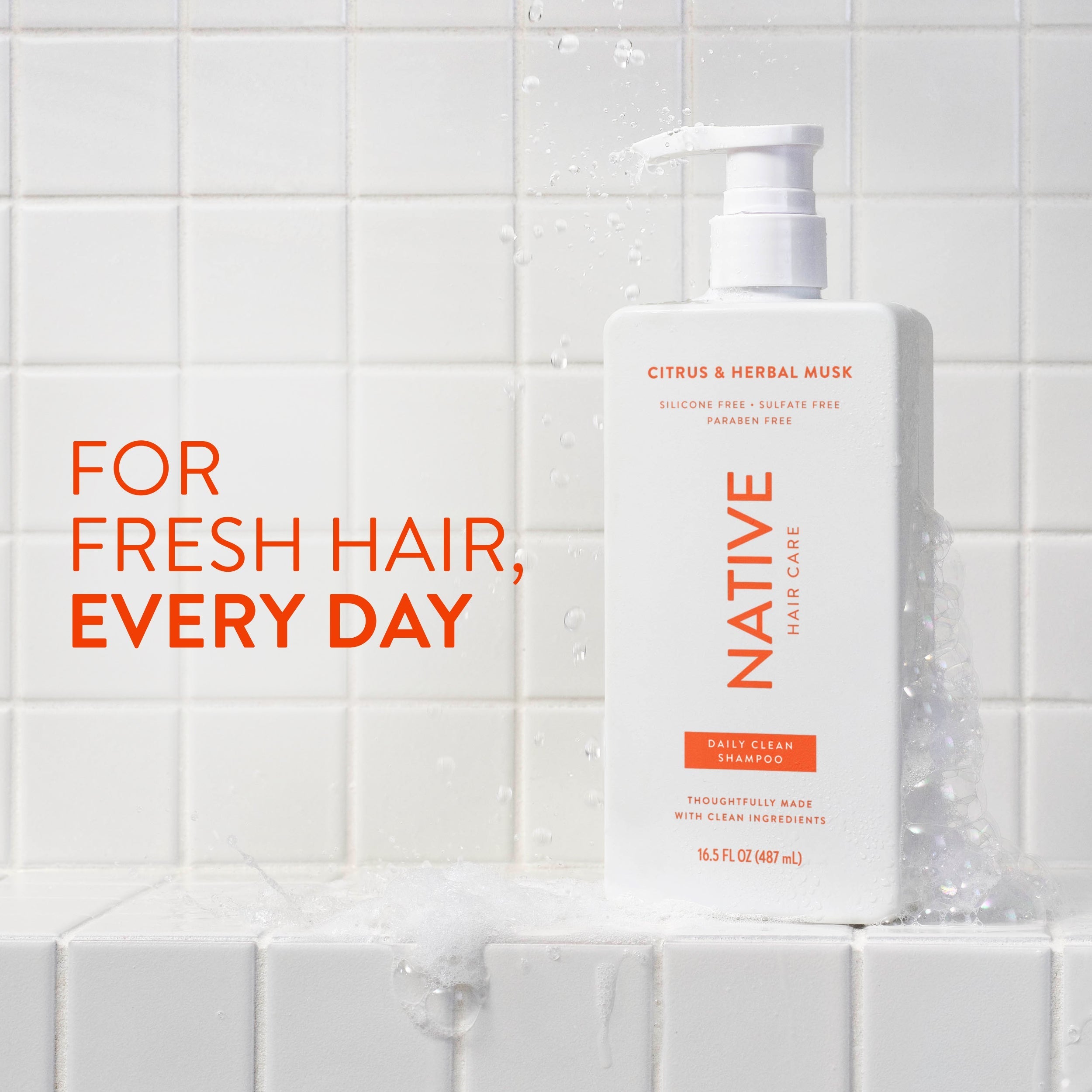 Daily Clean Shampoo - Citrus & Herbal Musk / Classic / 16.5oz | Fresh Daily Routine