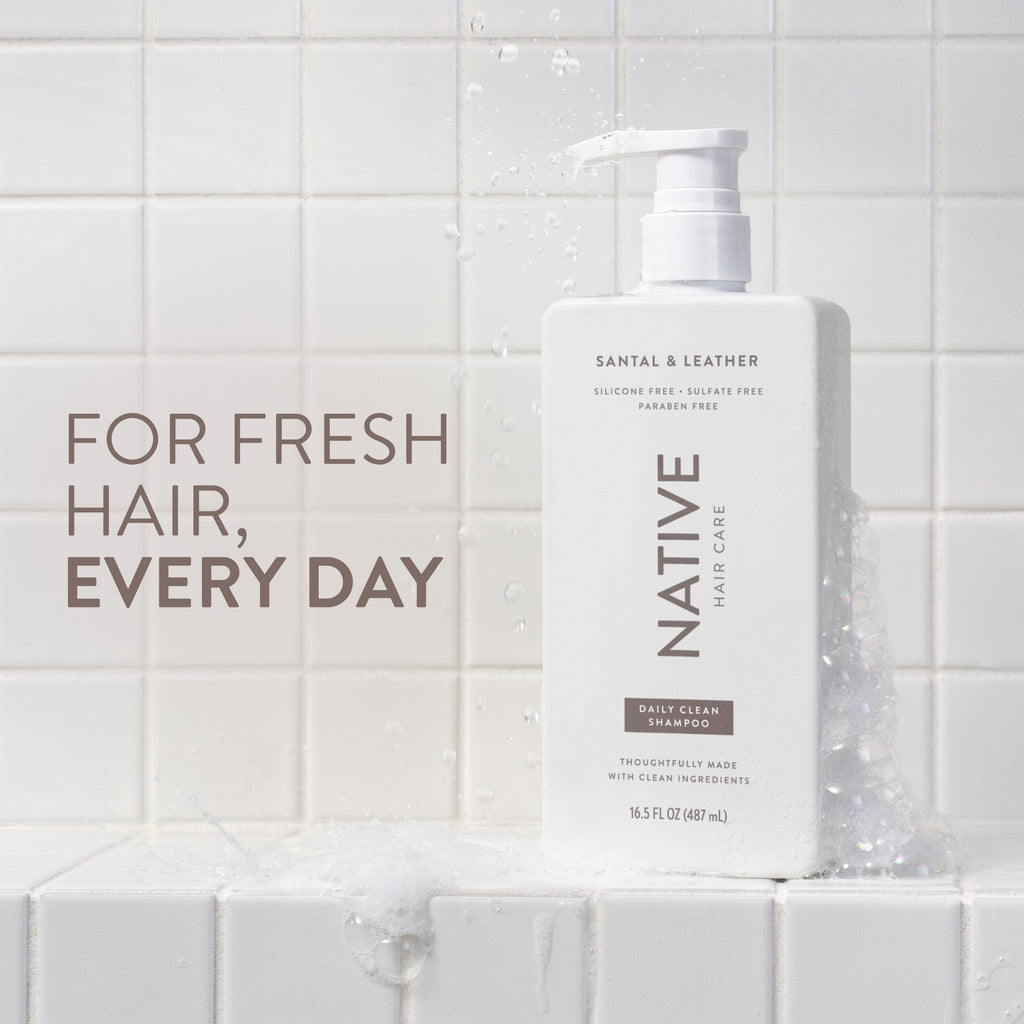 Daily Clean Shampoo - Santal & Leather / Classic / 16.5oz | Fresh Daily Routine