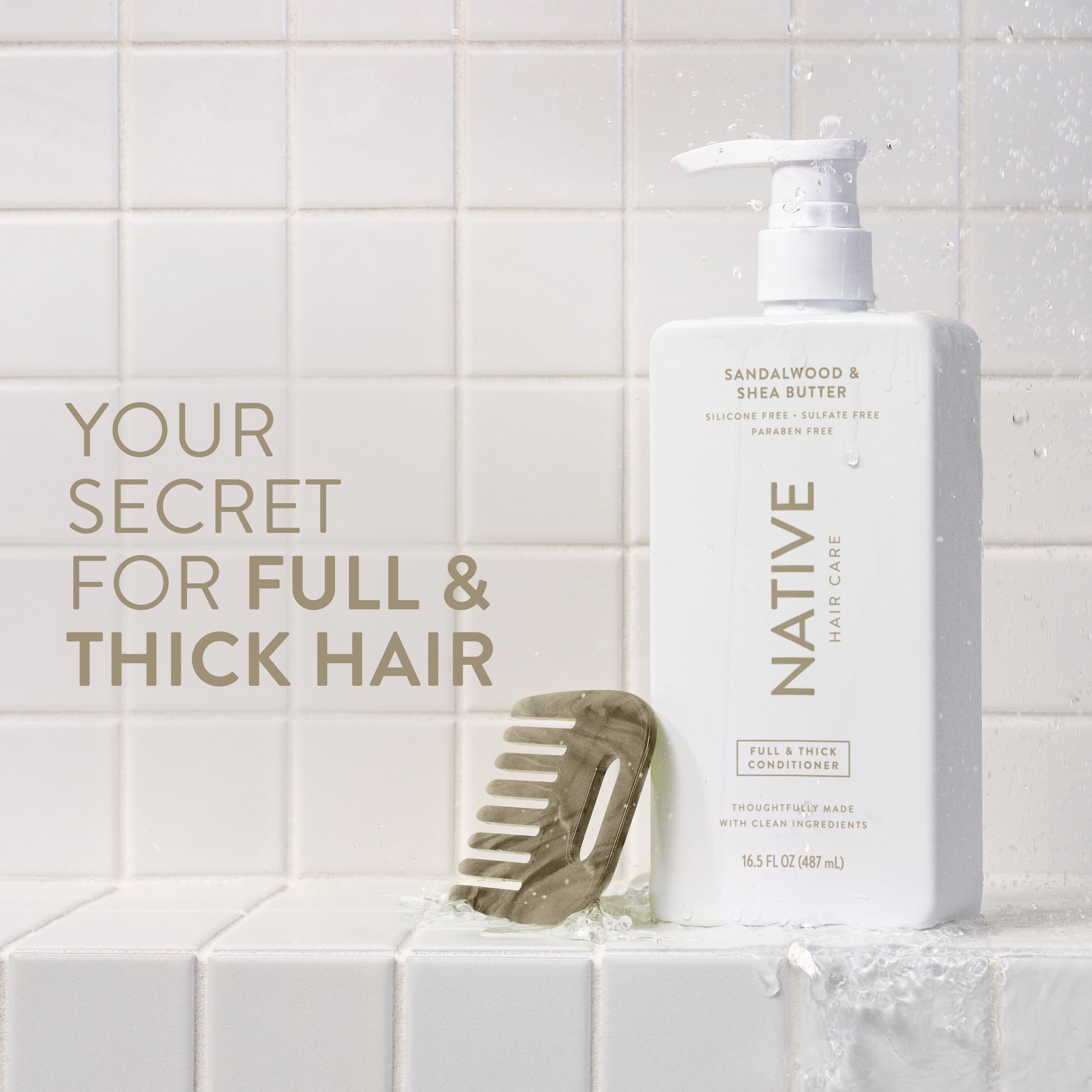 Full & Thick Conditioner - Sandalwood & Shea Butter / Classic / 16.5oz | Fresh Daily Routine
