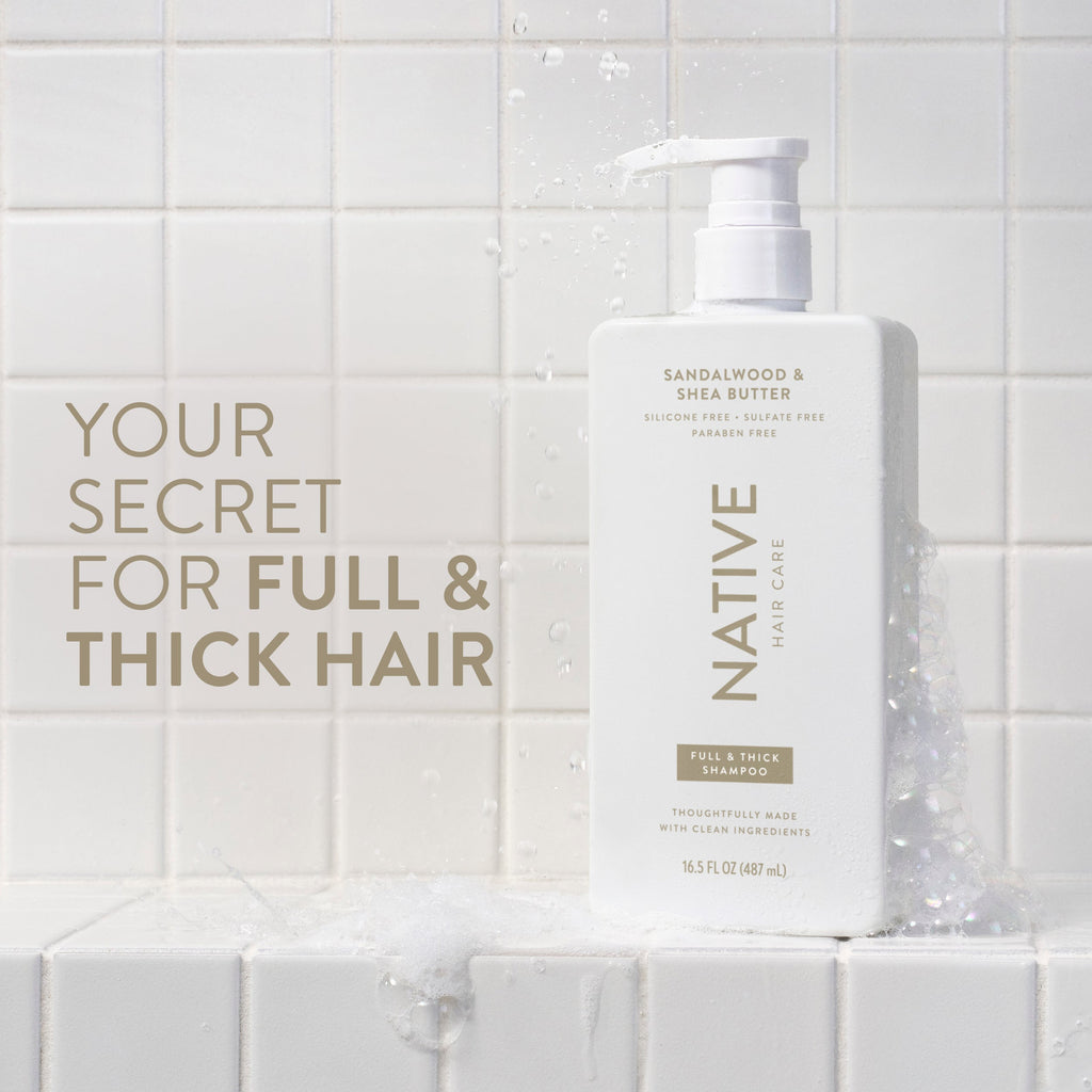 Full & Thick Shampoo - Sandalwood & Shea Butter / Classic / 16.5oz | Fresh Daily Routine