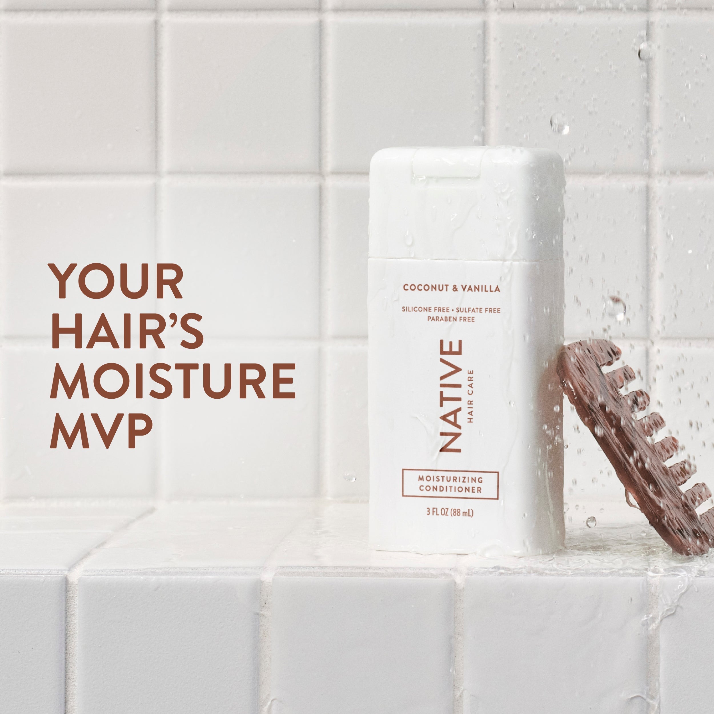 Mini Moisturizing Conditioner - Coconut & Vanilla / Classic / 3oz | Fresh Daily Routine