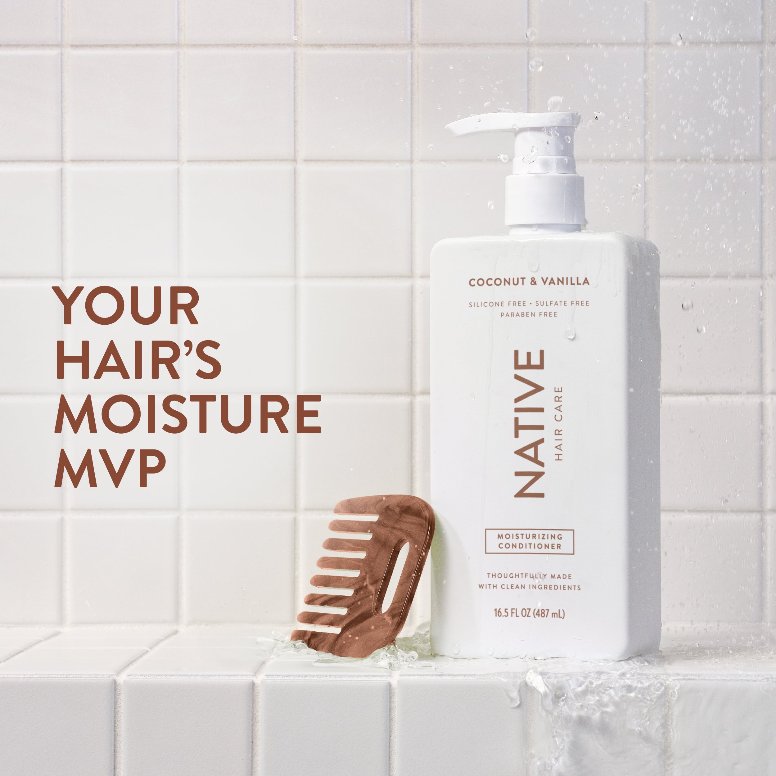 Moisturizing Conditioner - Coconut & Vanilla / Classic / 16.5oz | Fresh Daily Routine