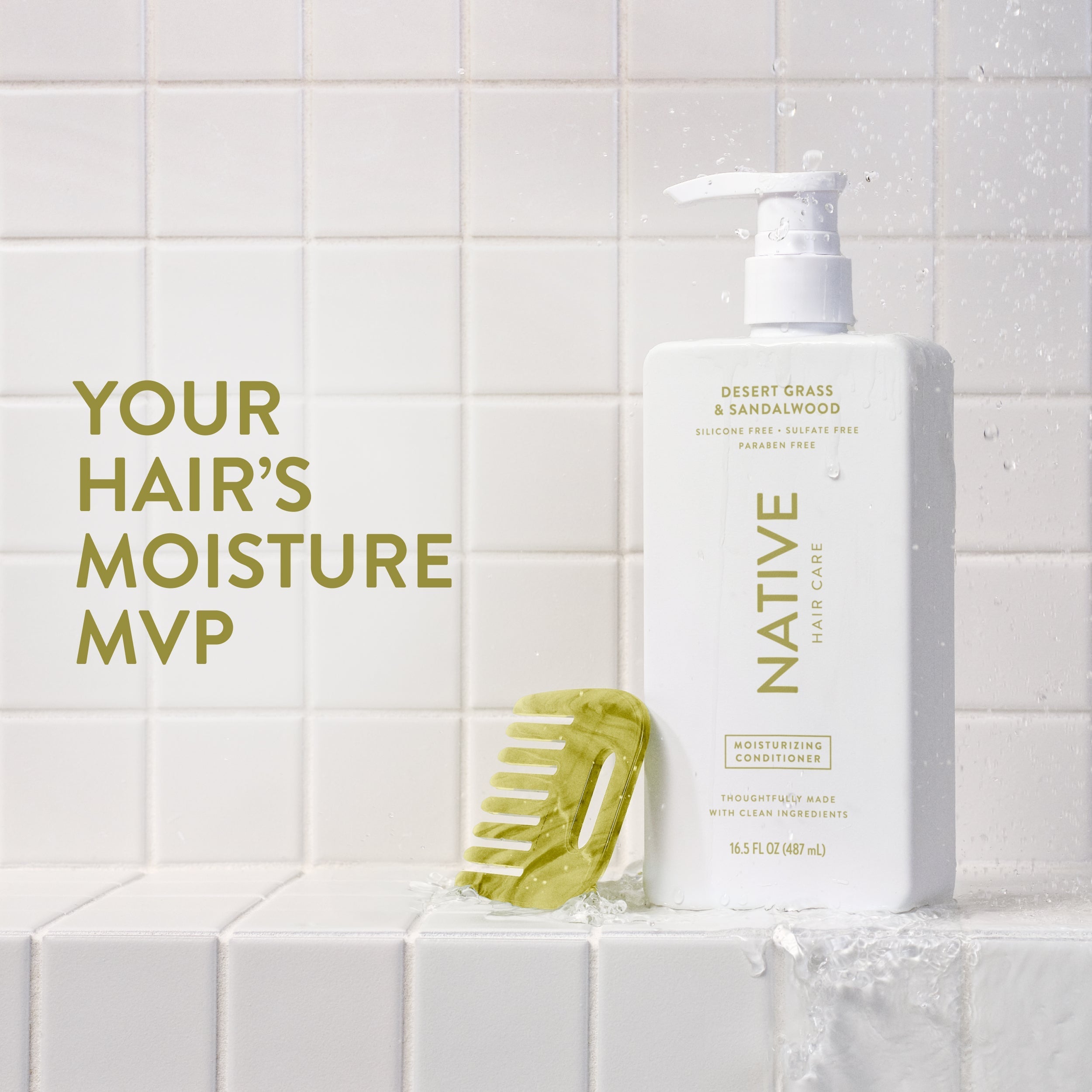 Moisturizing Conditioner - Desert Grass & Sandalwood / Classic / 16.5oz | Fresh Daily Routine