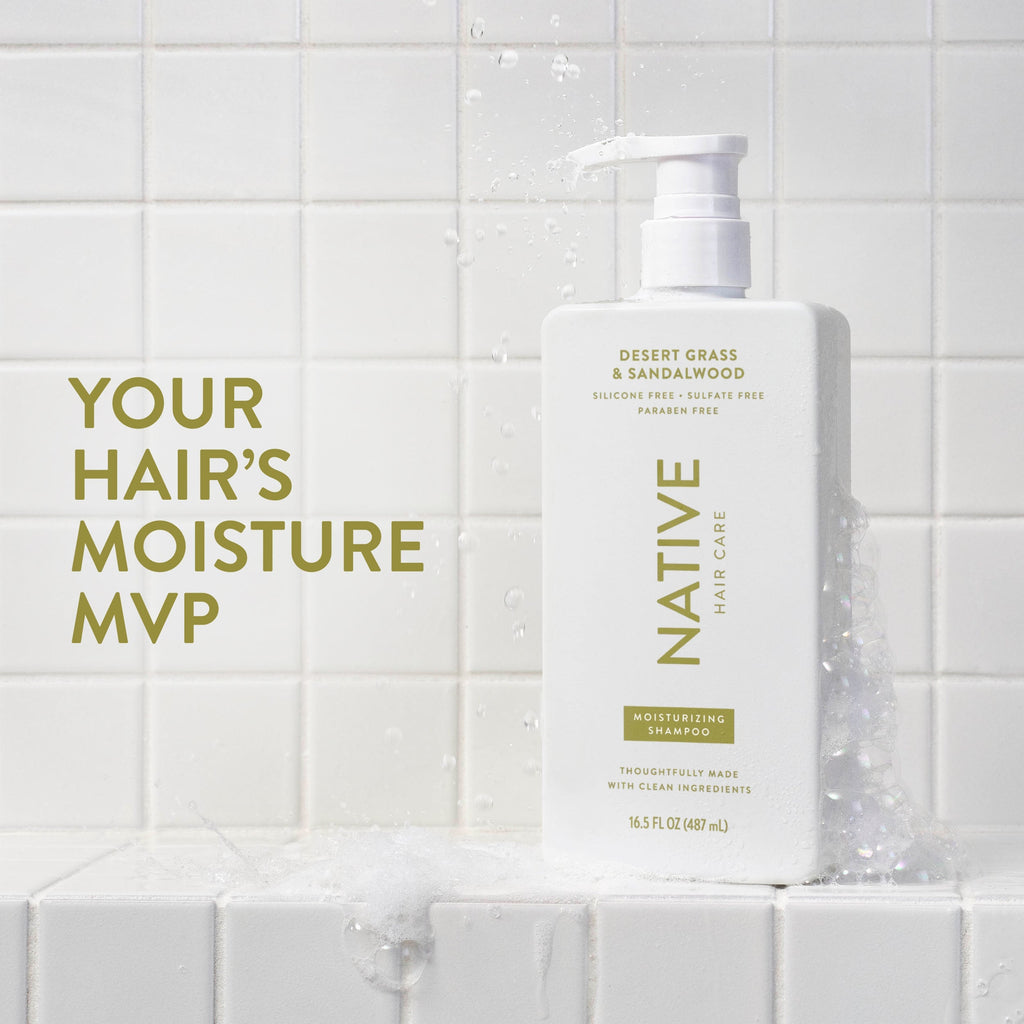 Moisturizing Shampoo - Desert Grass & Sandalwood / Classic / 16.5oz | Fresh Daily Routine