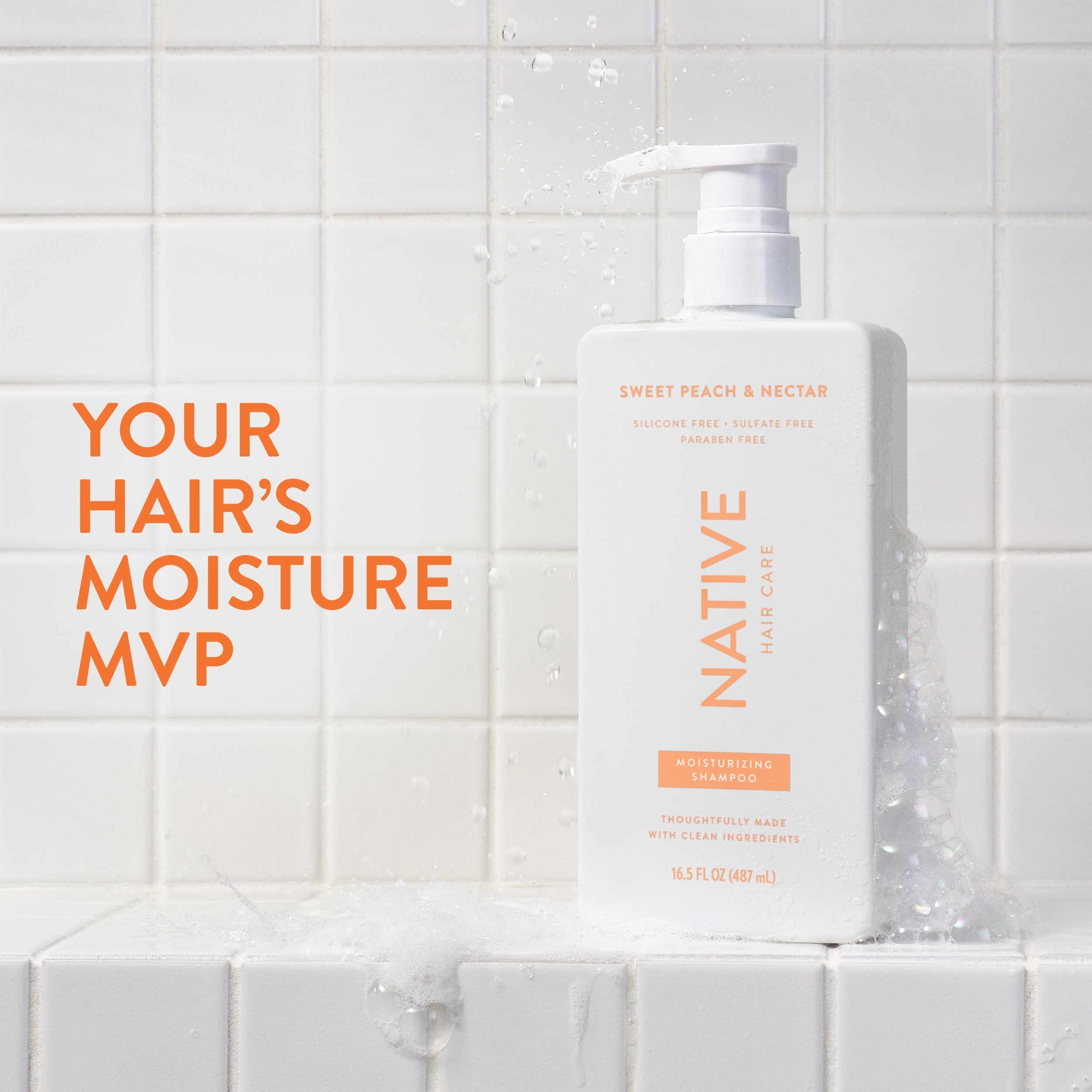 Moisturizing Shampoo - Sweet Peach & Nectar / Classic / 16.5oz | Fresh Daily Routine