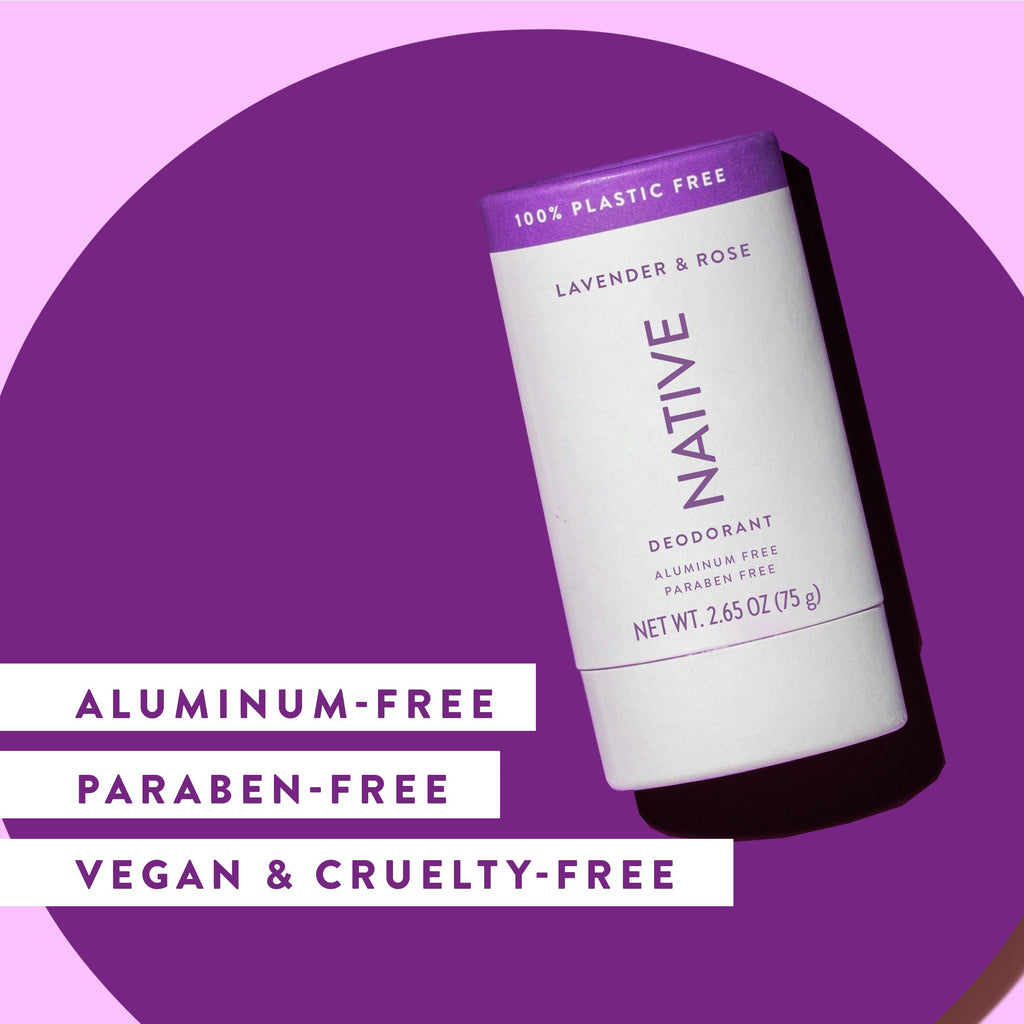 Plastic Free Deodorant Stick - Lavender & Rose / Classic / 2.65oz | Fresh Daily Routine