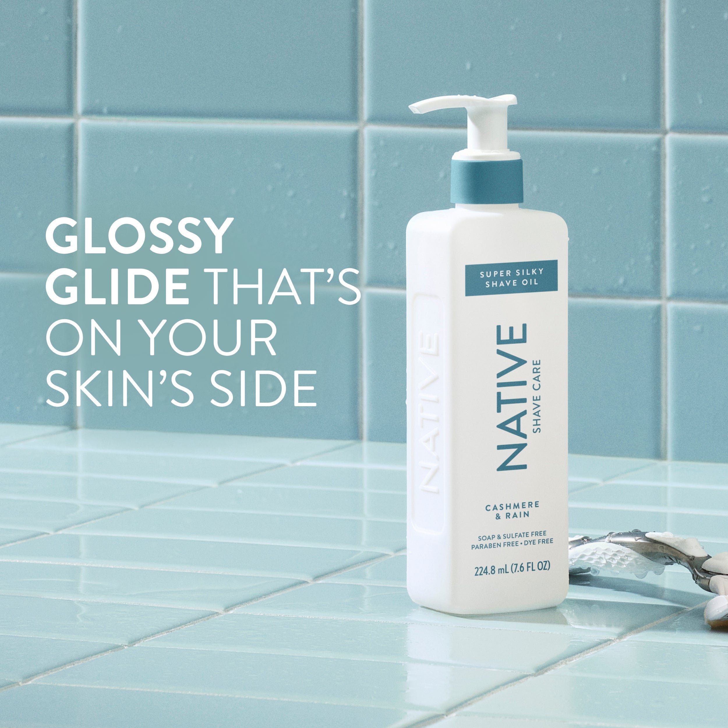 Silky Smooth Shave Oil - Cashmere & Rain / Classic / 7.6oz | Fresh Daily Favorite