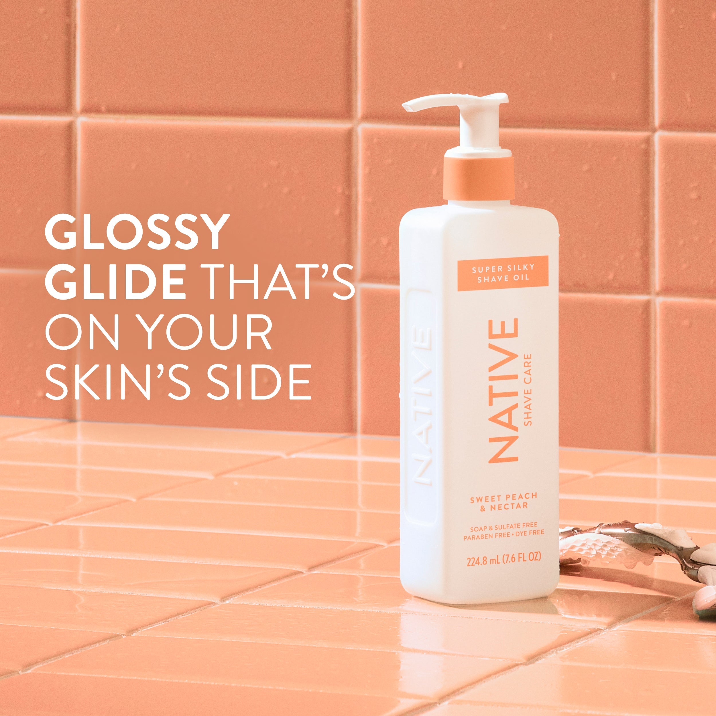 Silky Smooth Shave Oil - Sweet Peach & Nectar / Classic / 7.6oz | Fresh Daily Favorite