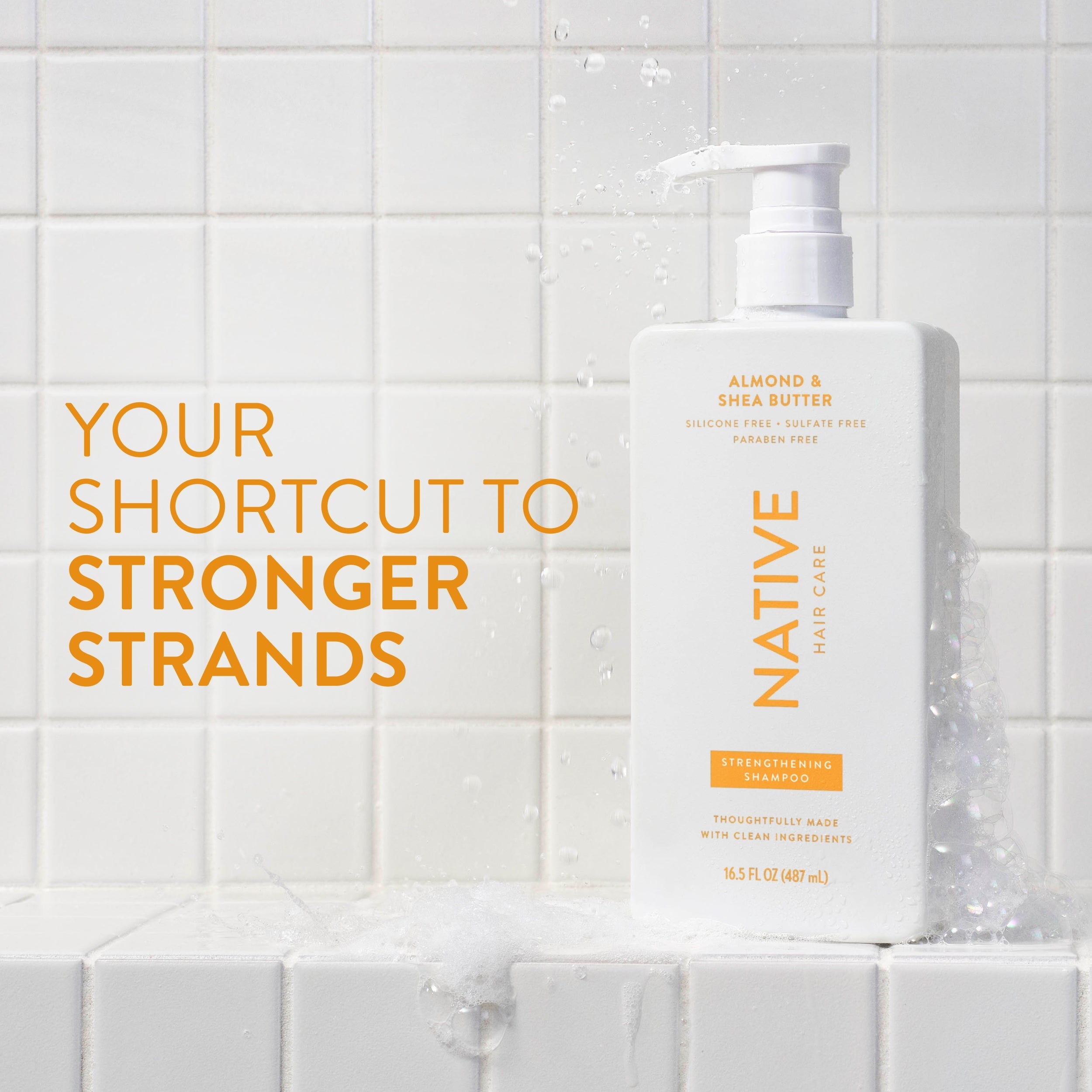Strengthening Shampoo - Almond & Shea Butter / Classic / 16.5oz | Fresh Daily Routine