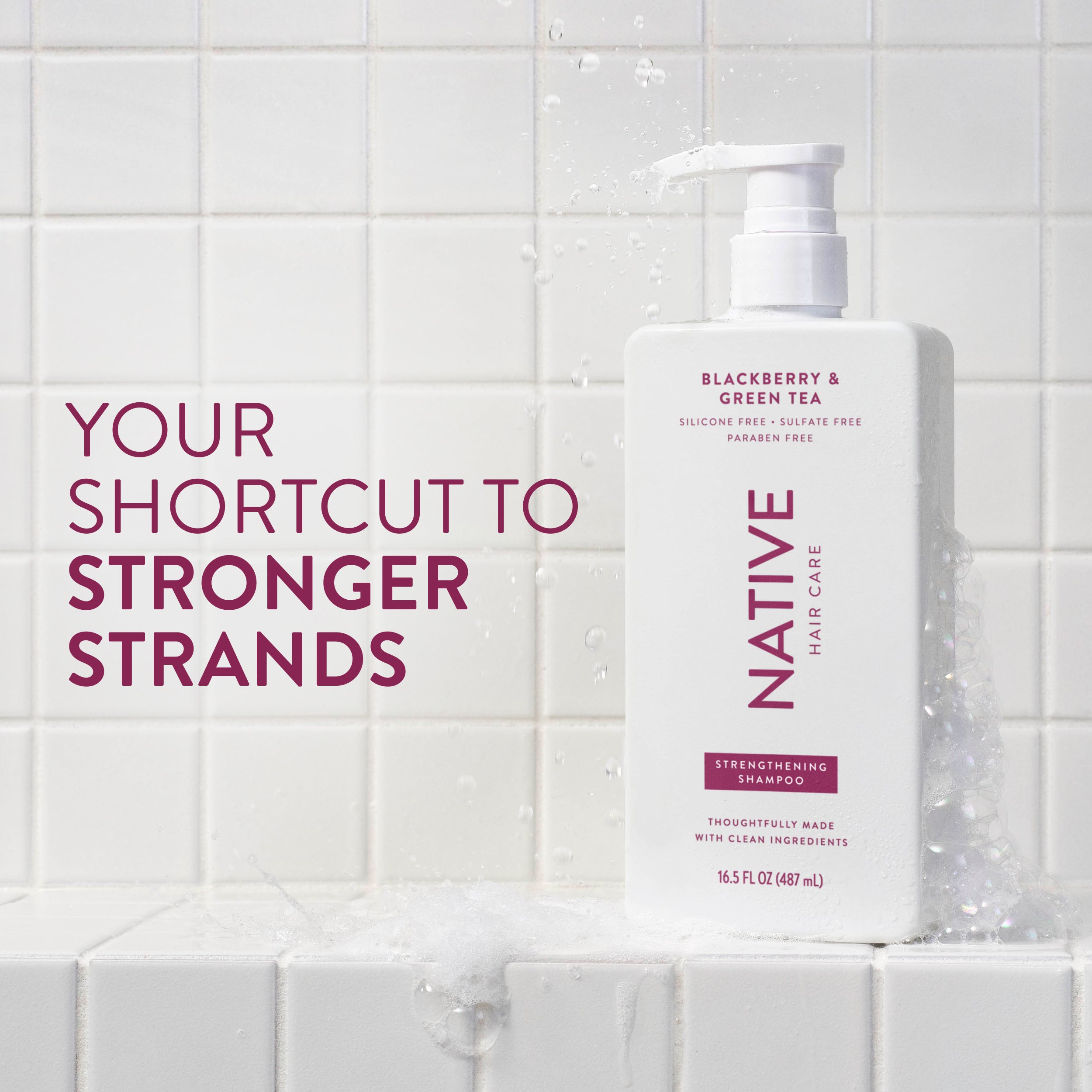 Strengthening Shampoo - Blackberry & Green Tea / Classic / 16.5oz | Fresh Daily Routine